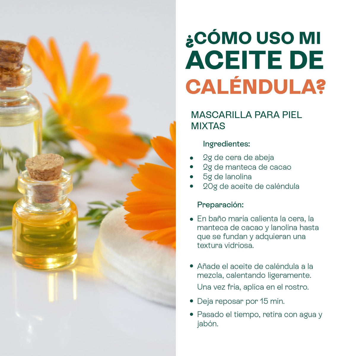 HEBBE Aceite de Caléndula 120 ml | Calma Post Exposición Solar | Prensado En Frío Uso Cosmético | Ideal Para Piel Sensible