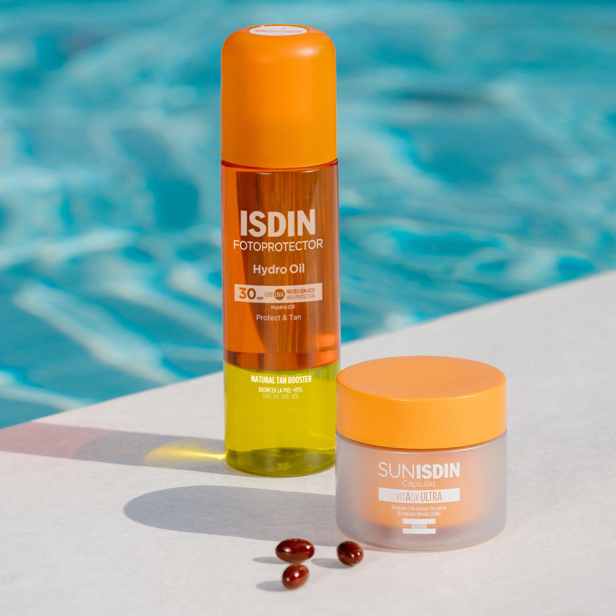Protector Solar Corporal ISDIN HydroOil SPF 30 Bifásico que Protege y Broncea