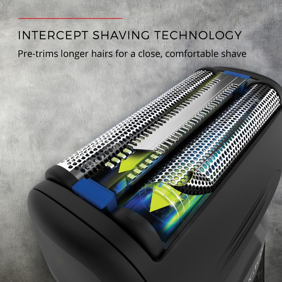 Afeitadora Eléctrica Remington Serie Comfort Azul con Recortadora Emergente para Hombre