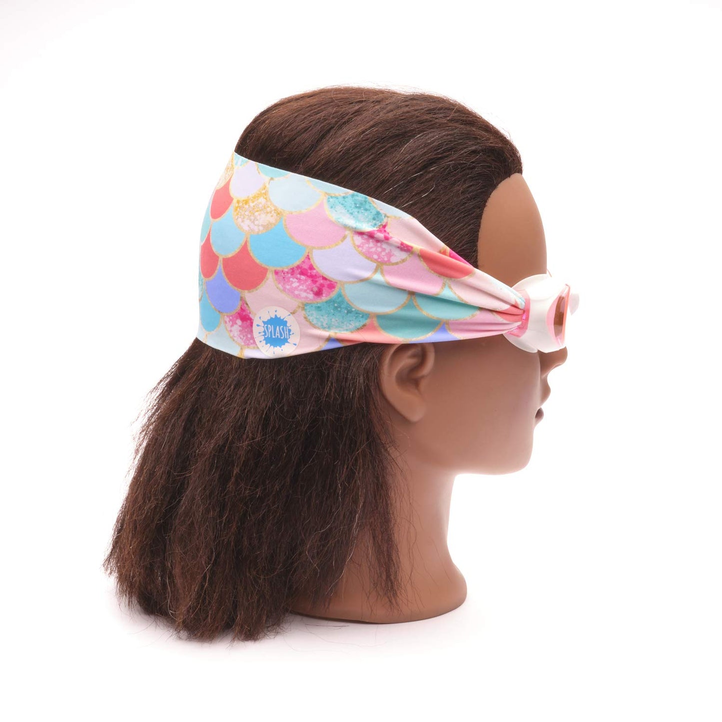 Goggles Natación Splash Place Magenta Mermaid con Correa de Tela Para Niños y Adultos