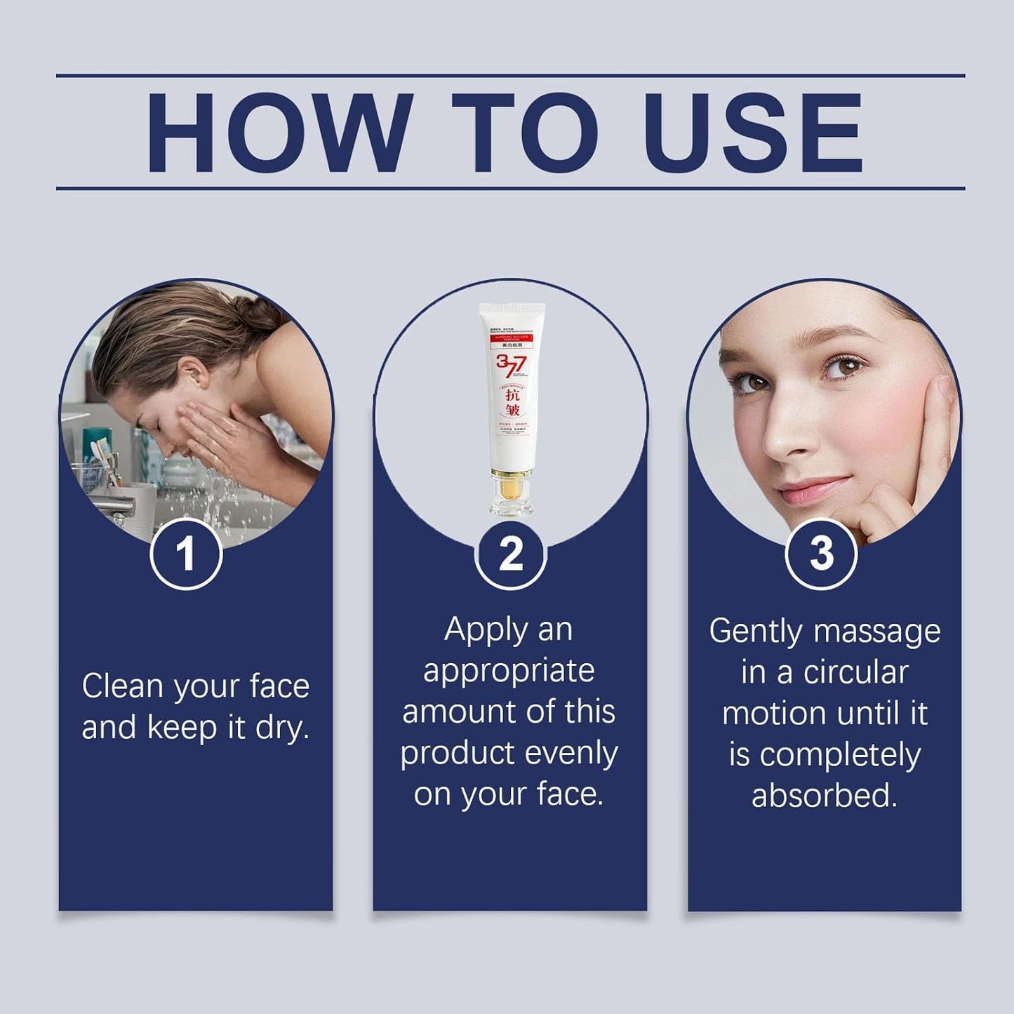 Crema Antiarrugas Rejuvenecedora con Péptidos y Colágeno para Rostro - Tratamiento Facial Reafirmante 377, 30ml
