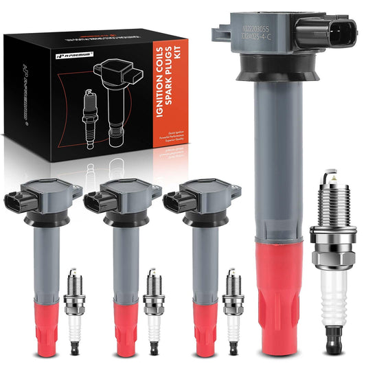 A-Premium - Kit de bocinas de encendido y bujías de repuesto para Mitsubishi Outlander 2008-2011 L4 Iridium Juego de 8 unidades