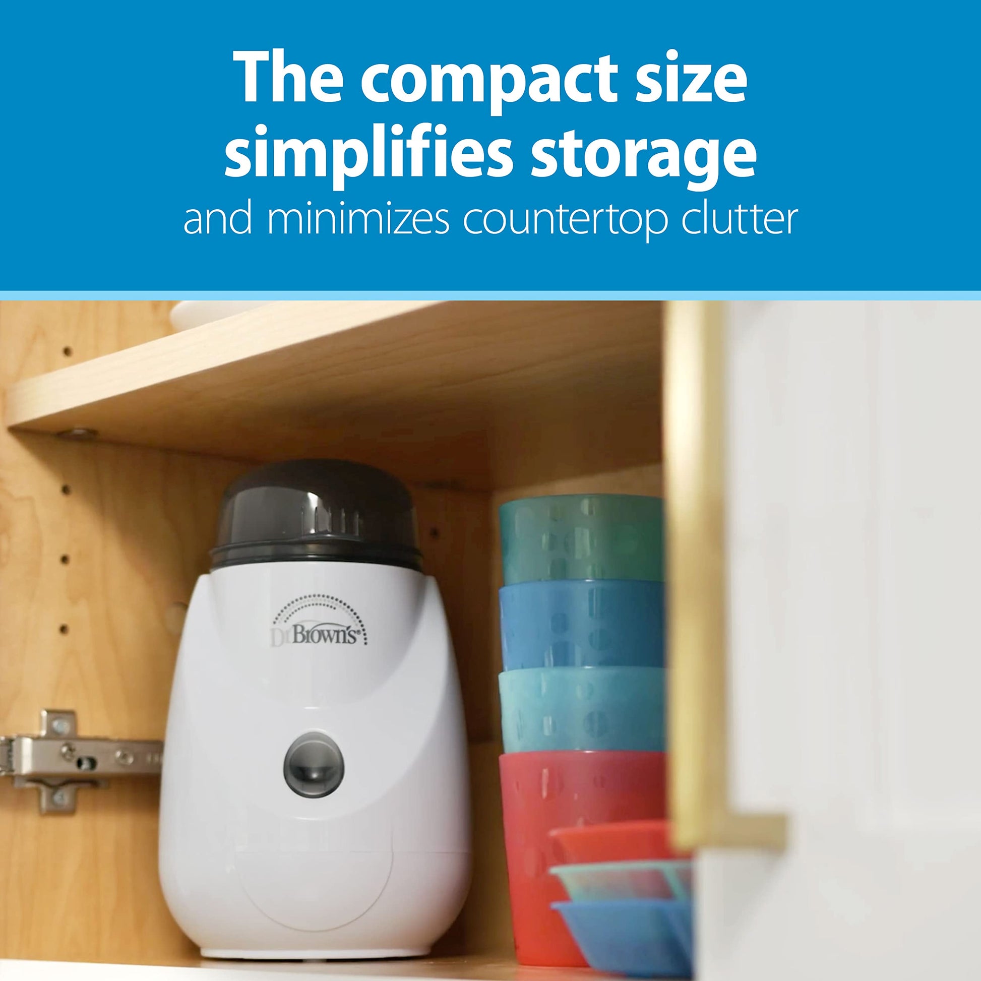 Calentador y Esterilizador Dr. Brown's Insta-Feed Blanco para Biberones y Tarros de Comida para Bebés