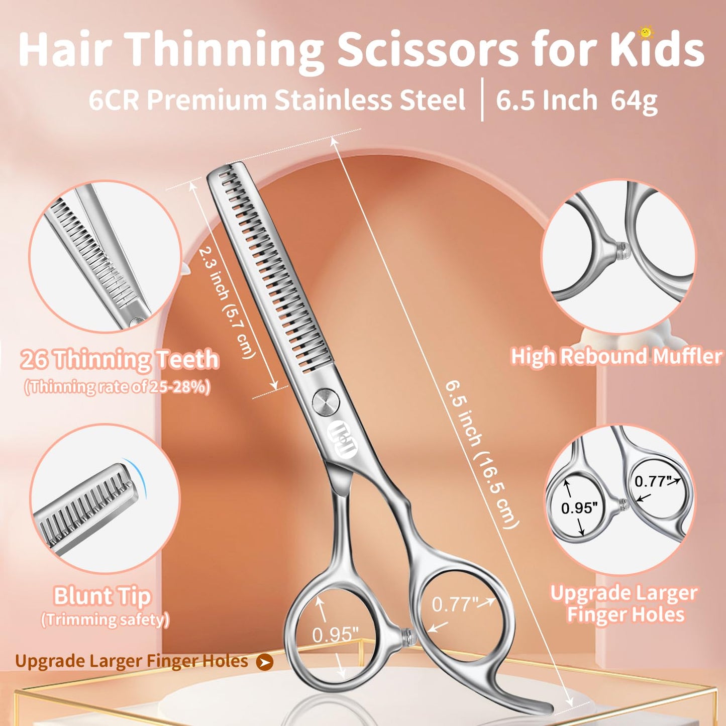 CIICII Tijeras para Cortar Cabello Para Niños