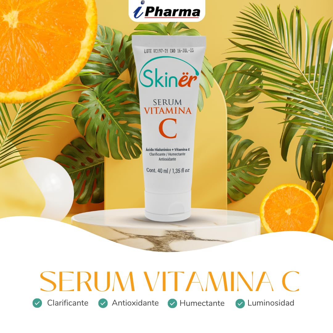Vitamina C Facial Skinër envase blíster 40 ml. Reduce manchas ligeras y líneas de expresión