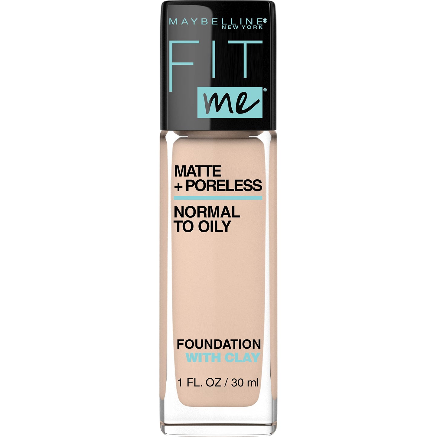 MAYBELLINE fit me! primer matte & poreless, color transparente + Base de Maquillaje Fit Me Matte, 120 Classic Ivory