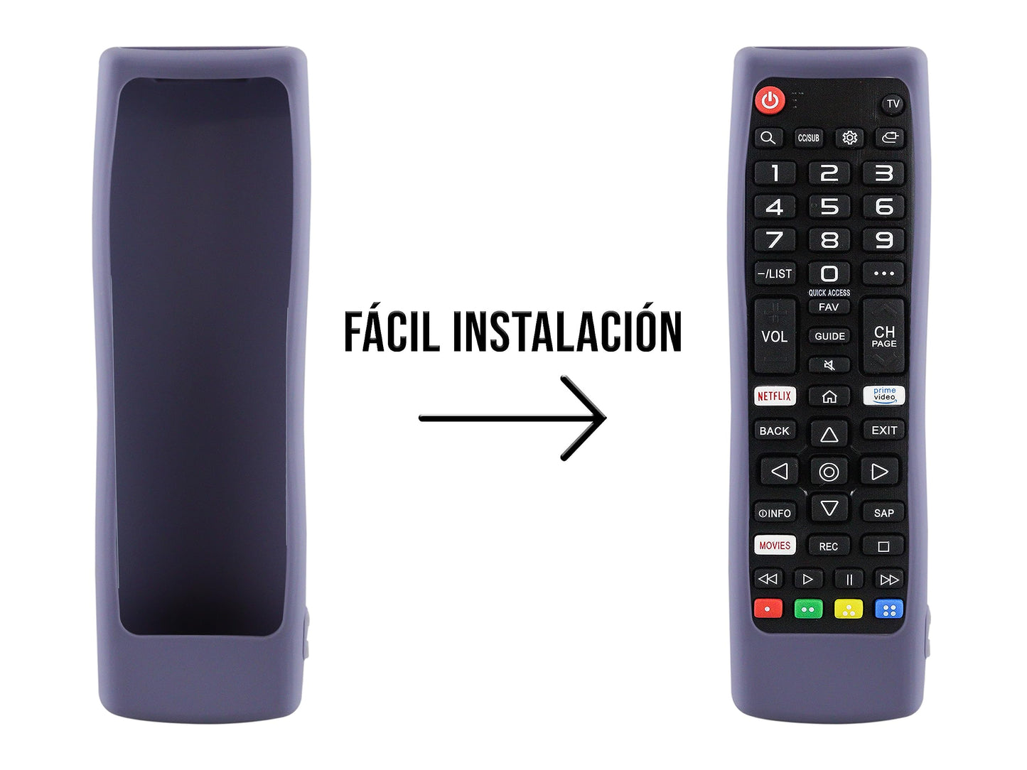 Funda para Control LG AKB75095307 AKB75375604 AKB74915305 Universal a Prueba de Golpes Protectora Silicon Case Protector (Gray)