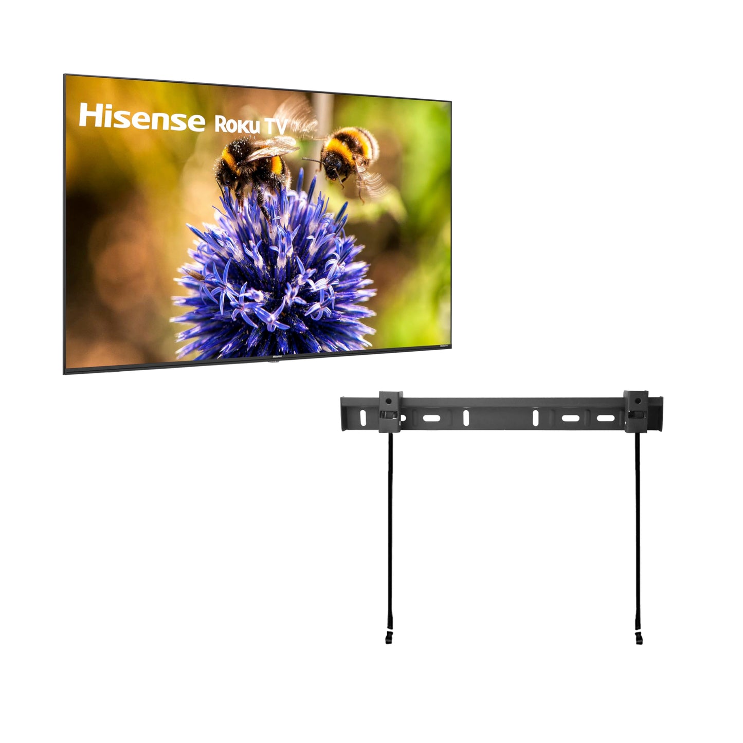 Hisense Smart TV 58 Pulgadas Class 4K UHD LED LCD Roku TV HDR R6 Series 58R6E3 (Sin Bases para Mesa) Mas Soporte de Pared