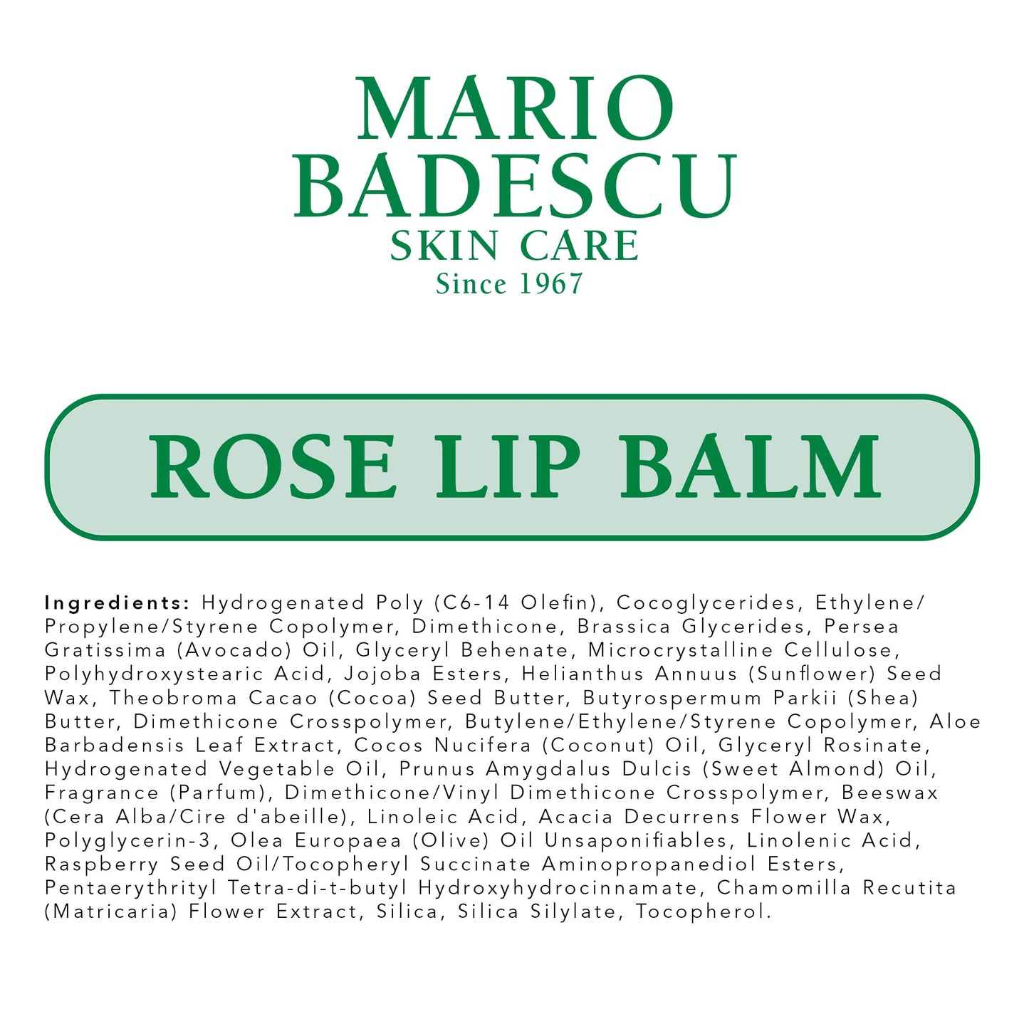 Mario Badescu Bálsamo labial para labios secos y agrietados, paquete trío que incluye menta, rosa y humectante original, cuidado ultra nutritivo para una sensación suave, tersa y flexible, 3 unidades