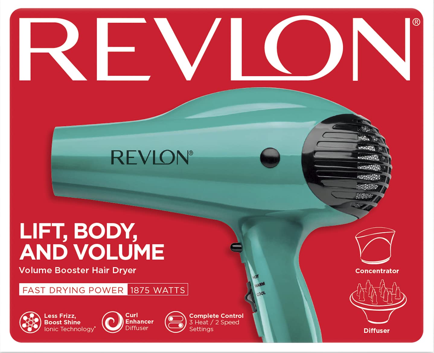 Secador de Cabello Revlon 1875W Volume Booster