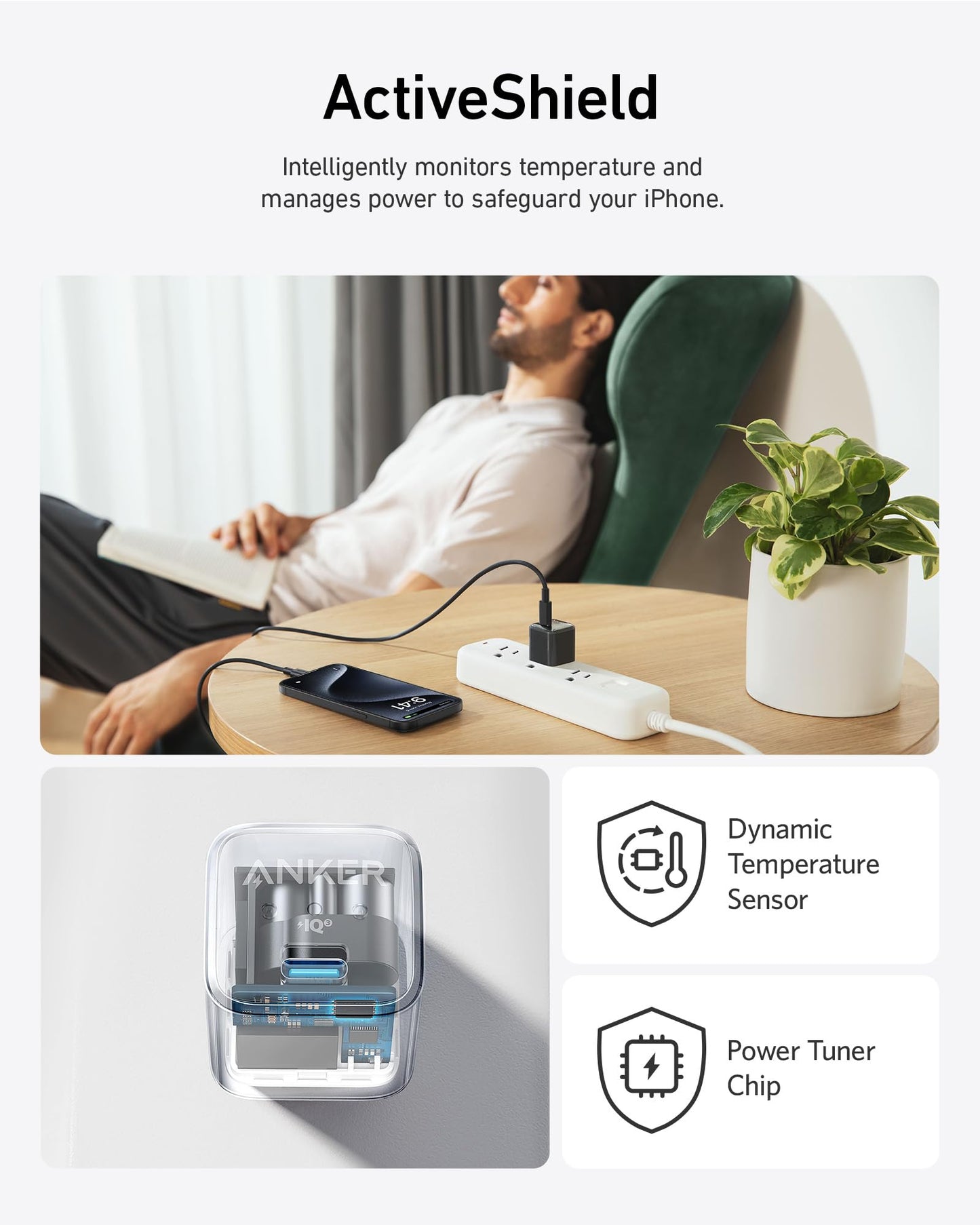 Anker USB C Charger Block 20W, 511 Charger (Nano Pro), PIQ 3.0 Compact Fast Charger for iPhone 16/16 Plus/16 Pro/16 Pro MAX, 15 Series, Galaxy, Pixel 4/3, iPad (Black, 1 Pack&1 Cable)