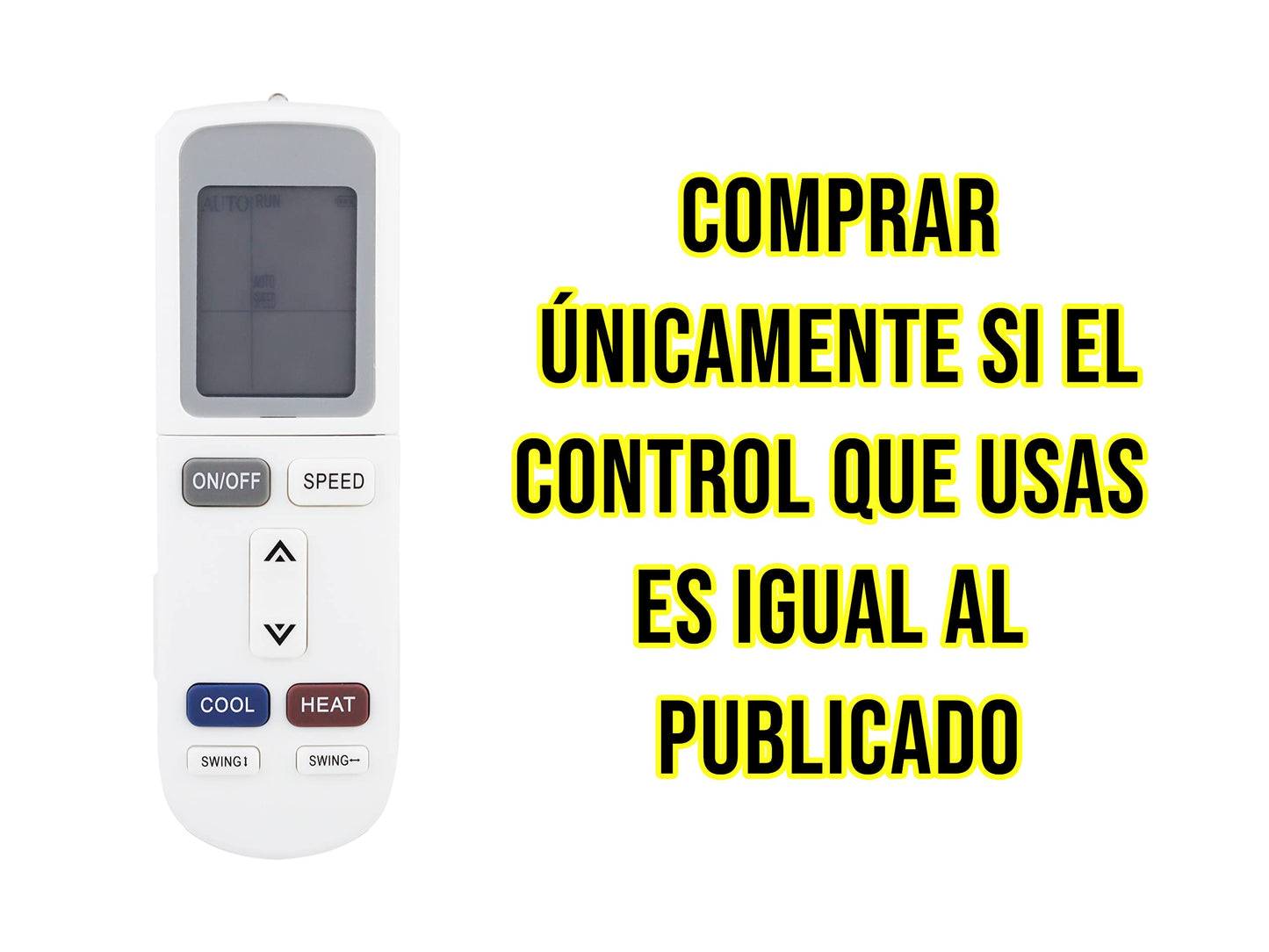 Control Remoto Mirage Minisplit Aire Acondicionado Ykr-l/102e Ykr-l/401e, Mirage Inverter 17 Xlife, Matt 17