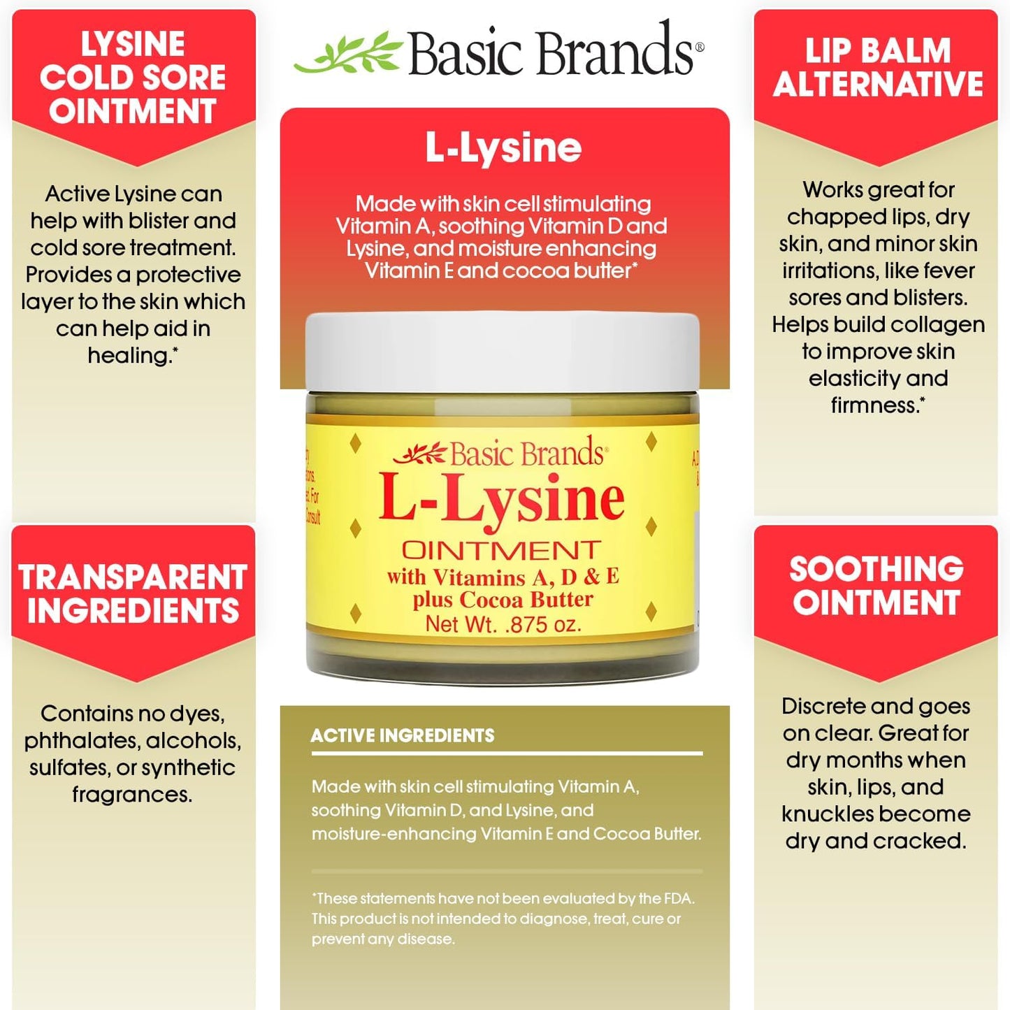 Lysine Lip Ointment - 0.875 Oz by L-Lysine Herpes Cold Sore