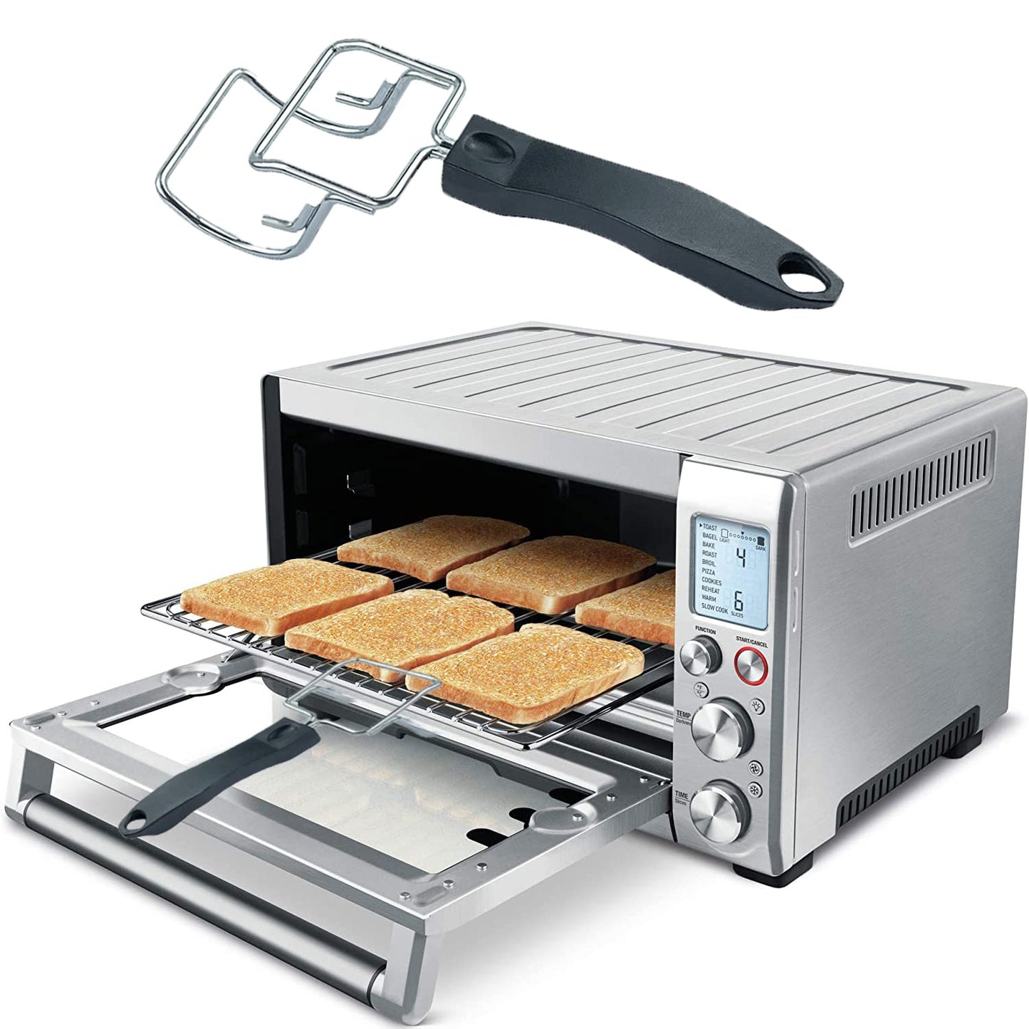 Extractor de bandeja de horno tostador por convección, extractor de parrillas, clip de parrillas, clip de horno, clip de comida para horno, mango de bandeja de horno, clip resistente a escaldado,