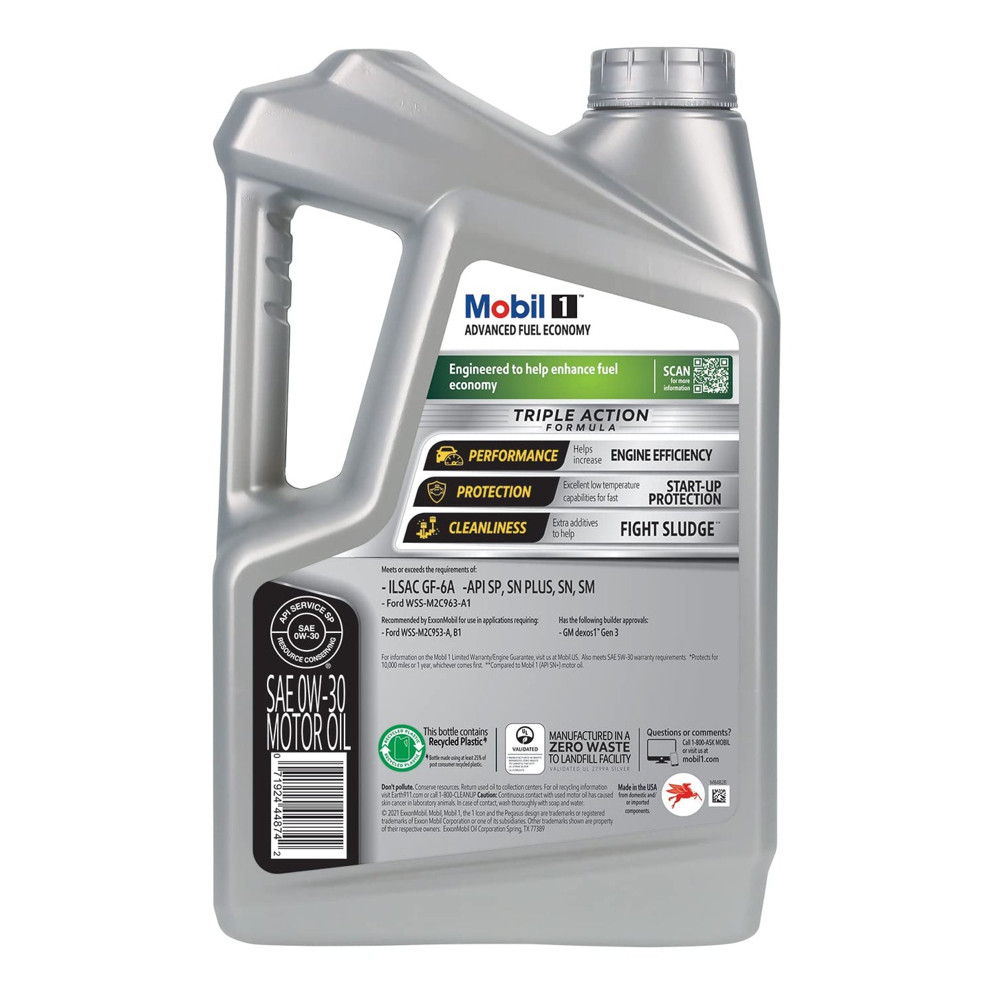 Aceite de Motor Sintético Completo Mobil 1 0W-30 Advanced Fuel Economy