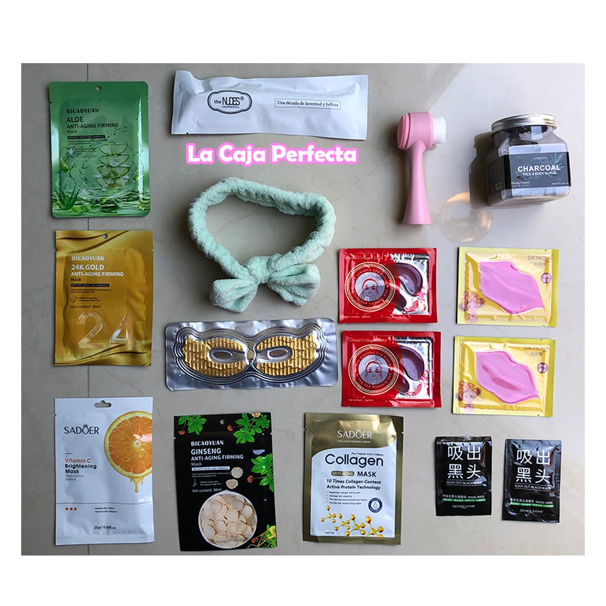Kit de Cuidado Facial Completo: Descubre la Magia del Skincare con Nuestra Caja de Productos SKIN CARE para una Piel Radiante. Este KIT de SKIN CARE Incluye : (5) Mascarillas Faciales, (2)Mascarilla para puntos negros