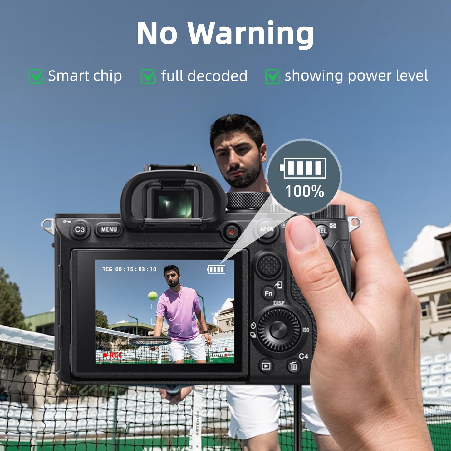 Batmax NP-FZ100 Adaptador de corriente CA y acoplador de CC Kits de cargador de batería simulado para cámaras Sony Alpha A7IV A6600 A6700 ZV-E1 A7III A7SIII A7C A1 FX3 A7R3 A7R IV, A9 A9R A9S