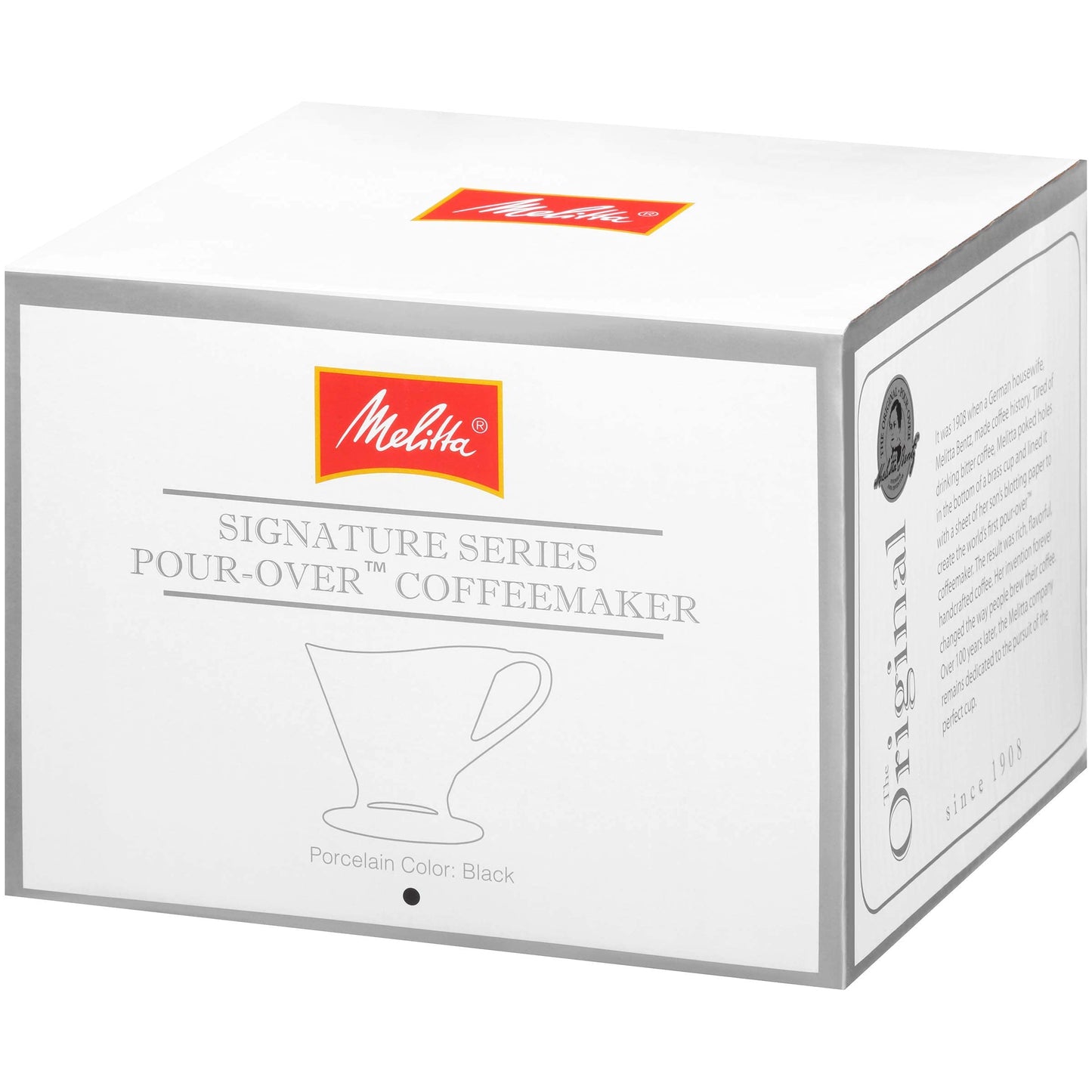 Cafetera Melitta Negro Brillante con Cono de Vertido 1 Taza