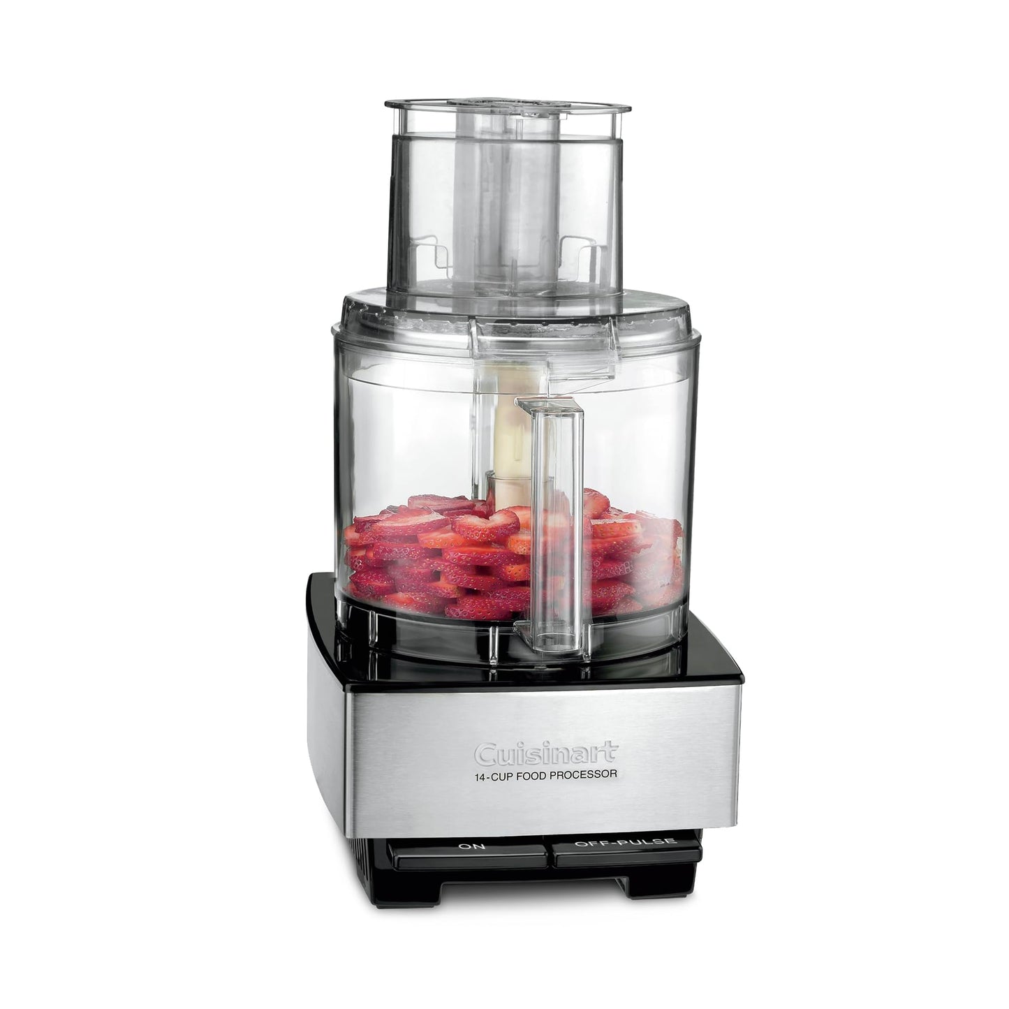 Cuisinart DFP-14BCNY - Procesador de alimentos para picar, picar, triturar, puré y amasar masa, acero inoxidable, DFP-14BCNY