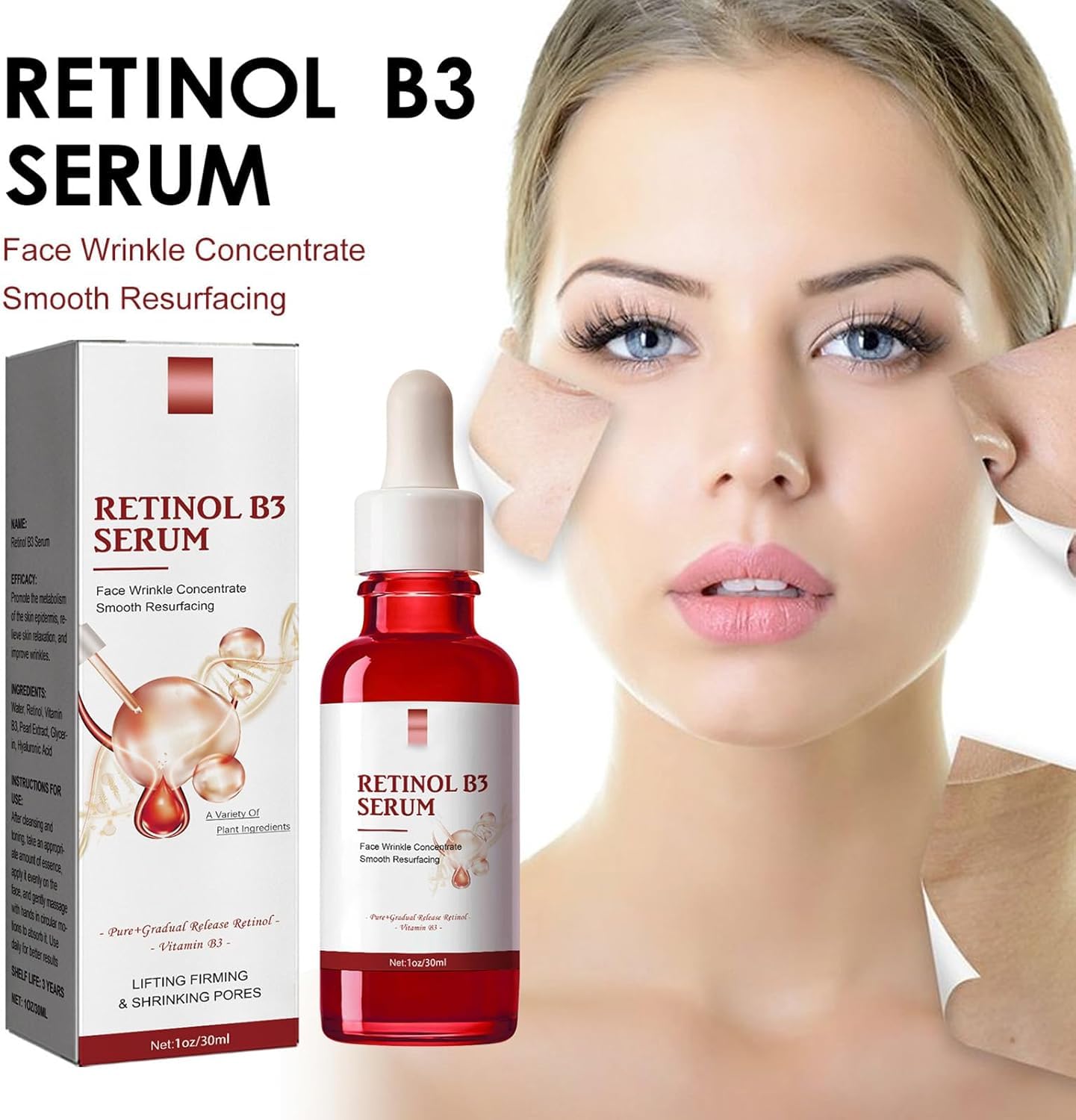 Sérum Facial Retinol B3 Cuidado de la Piel para Piel Sensible