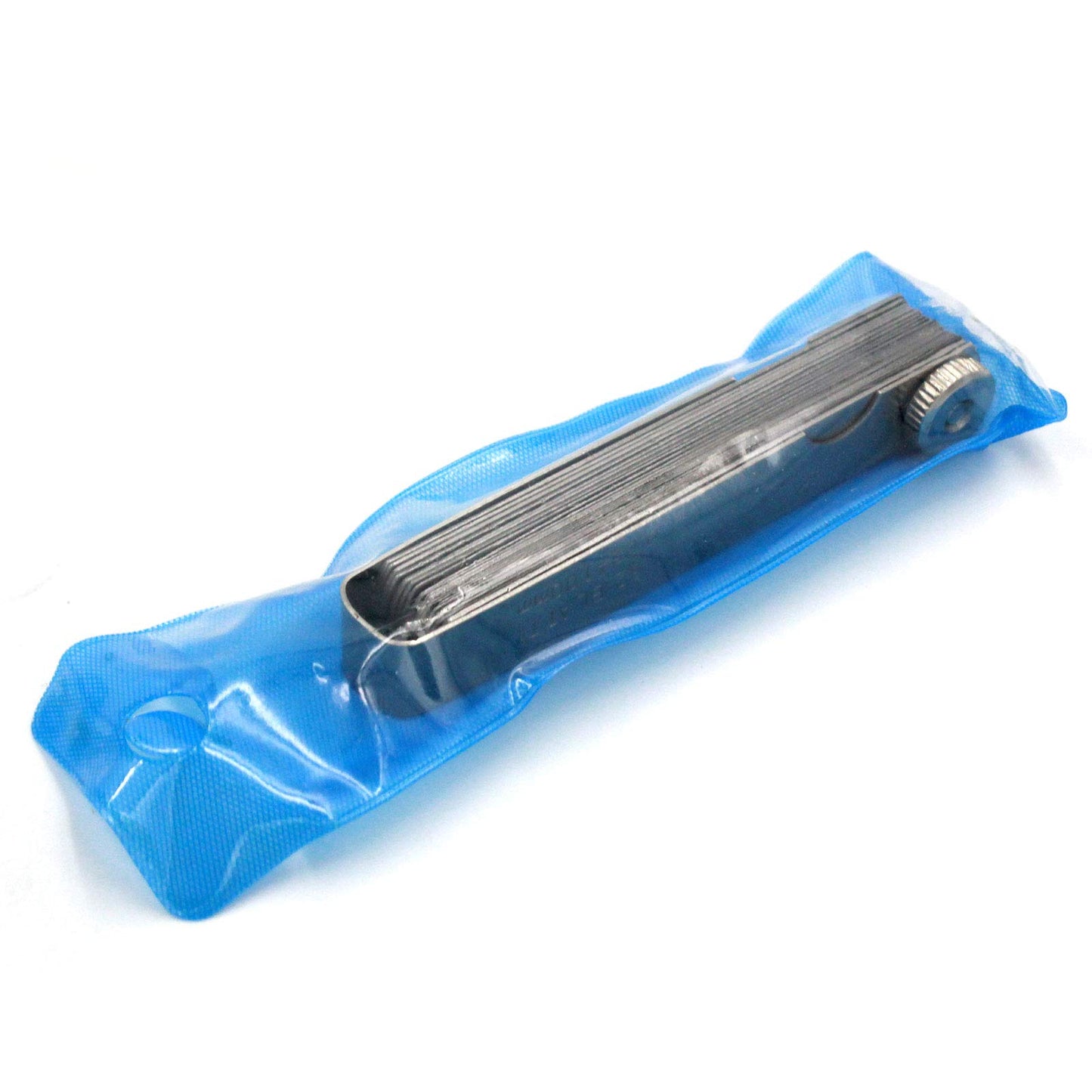 Calibre de acero inoxidable, calibre universal estándar SAE y válvula de compensación métrica, calibre de espesor, herramienta de hoja de 32 piezas para medir anchura/grosor de espacio