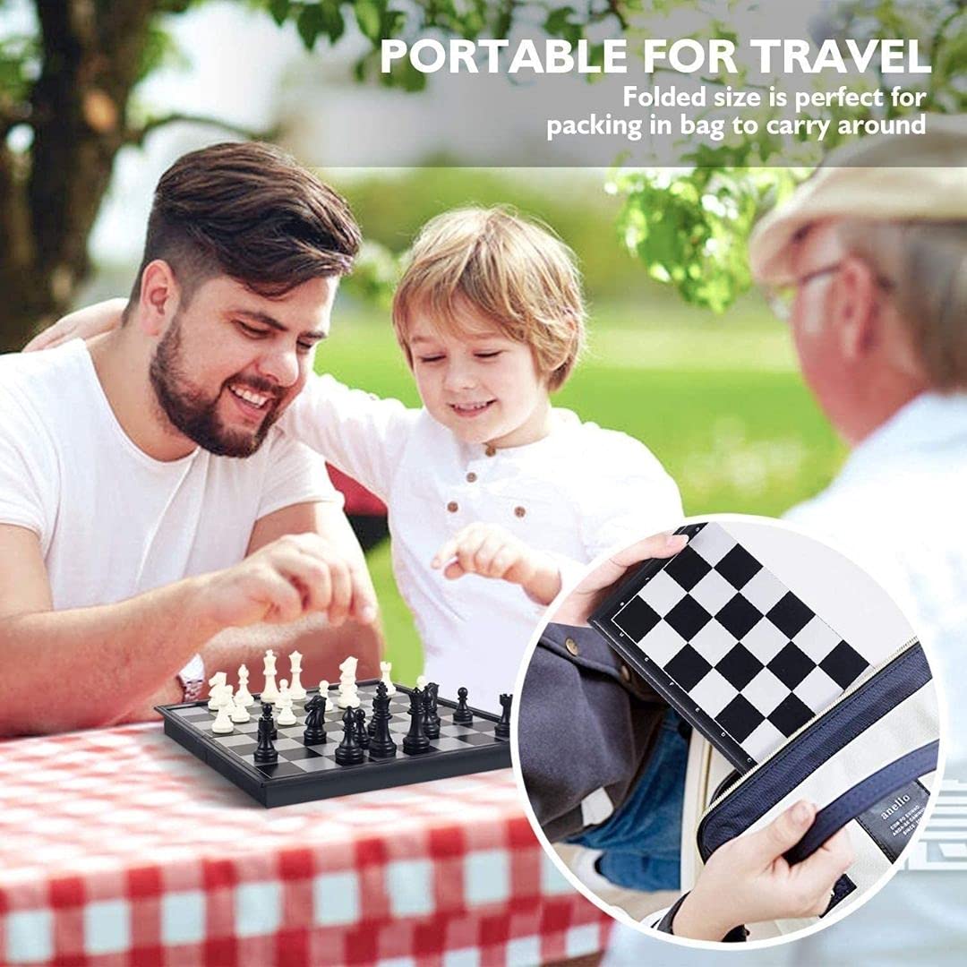 Ajedrez Profesional Mastery Brand Magnético Tradicional Portátil para Niños y Adultos