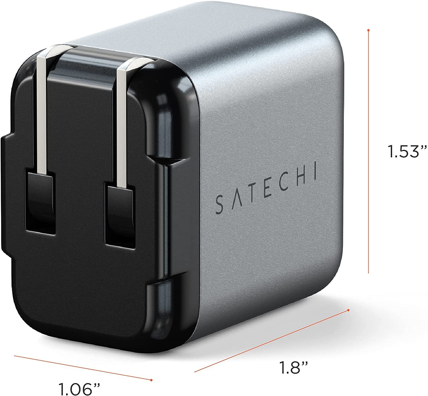 Cargador de Pared USB C 30W Satechi blanco con Suministro de Energía para M2/M1 iPad Pro/Air e iPhone 15 Pro Max/15 Pro/15/15 Plus