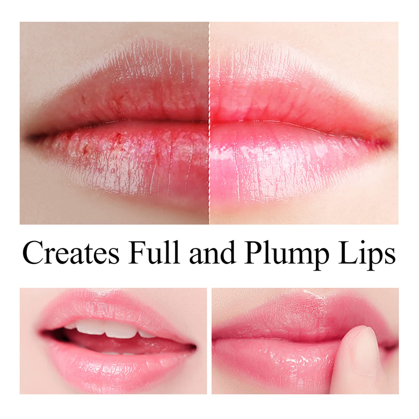 SZITW Bálsamo labial con ácido hialurónico Relleno labial Extracto natural Desvanecimiento de las líneas labiales Lápiz labial nutritivo Hidratante Cuidado labial duradero Uso diario