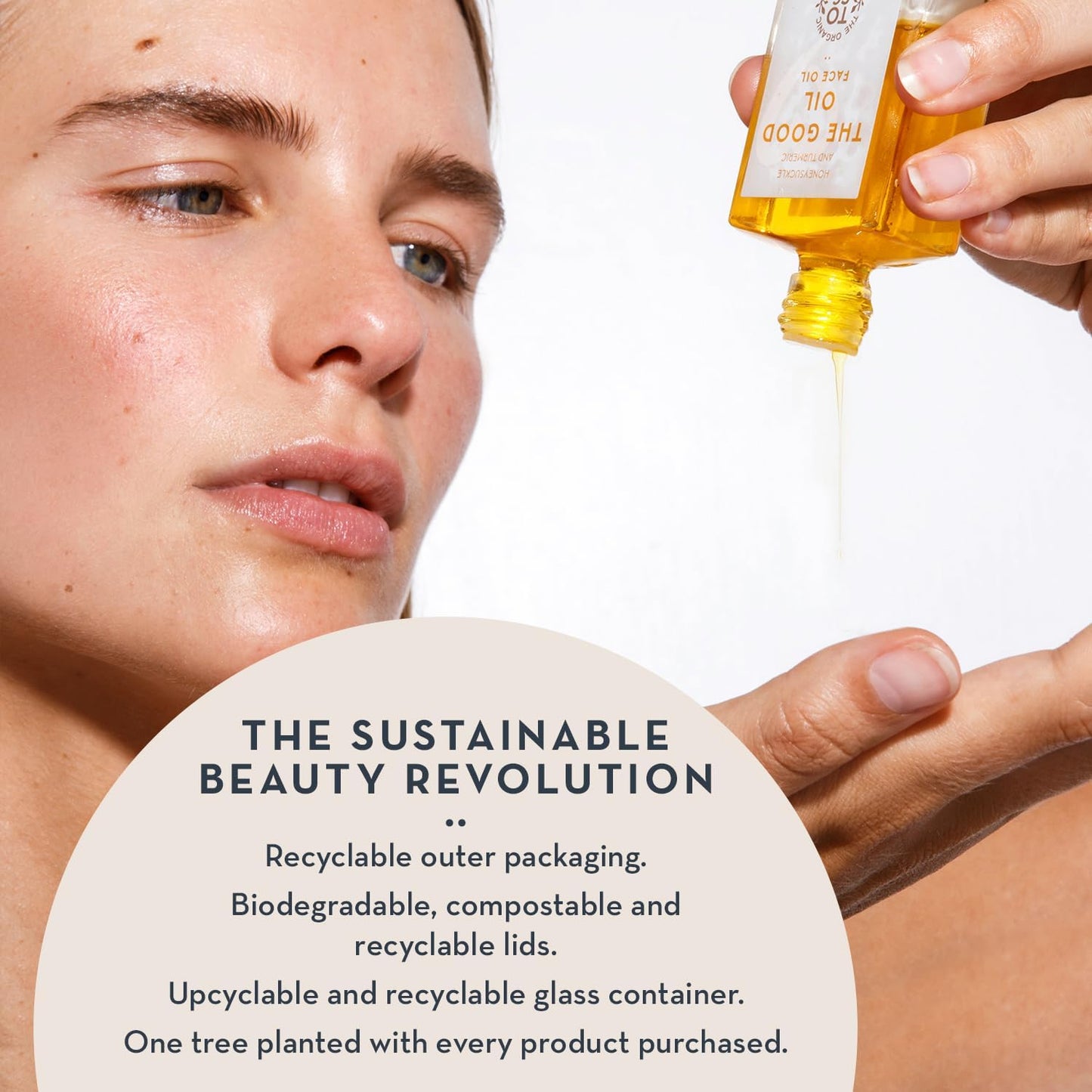 The Organic Skin Co. Nourishing Skin Glow Serum - Hydrating Face Oil with Rosemary & Turmeric, Vegan Gua Sha Organic Care (30mL)