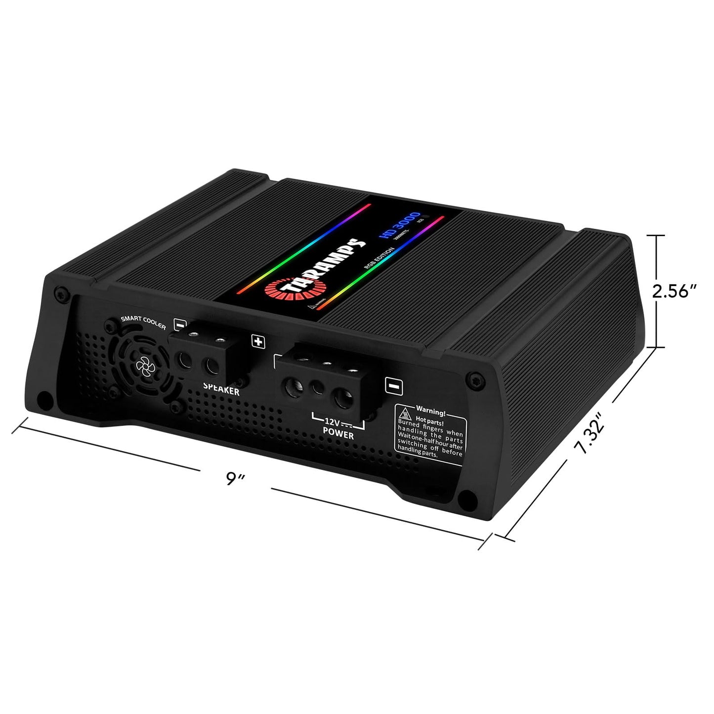 Amplificador de Coche Taramps Negro 1 Ohm 3000 Vatios RMS Digital Monobloque