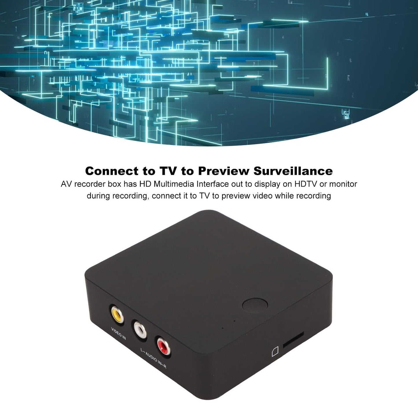Grabadora AV VHS Hi8 VCR DVR DVD, Convierte Vídeo Analógico a Formato Digital con unClic, Comparte Archivos Directamente, Grabadora Convertidora de Vídeo Compuestoa MP4