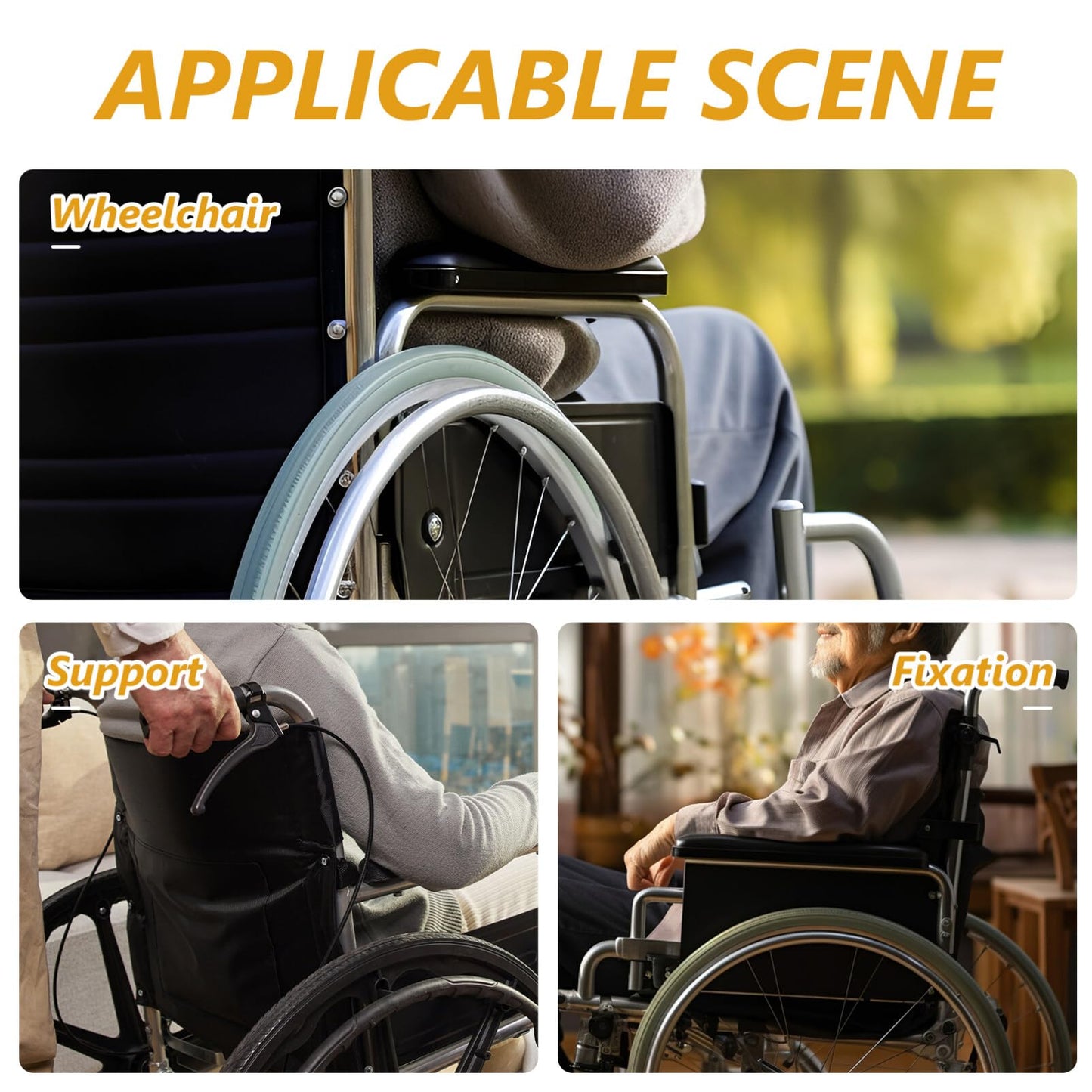 Healeved 4 Uds. Piezas De Silla De Ruedas Con Guía De Riel Para Asiento De Silla De Ruedas Soportes Para Sillas De Ruedas Piezas De Sillas De Transporte De Repuesto Para Asiento De Silla