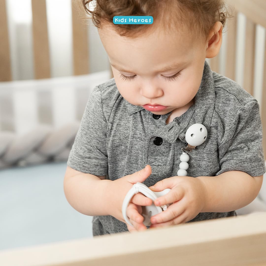 Chupones Kids Heroes Silicona Suave y Segura para Bebé 3 a 36 Meses Paquete de 2