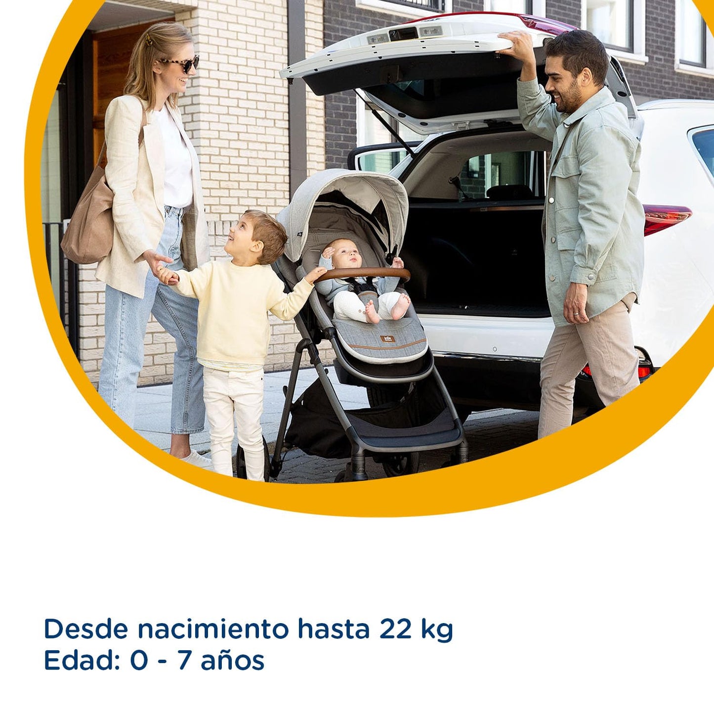 Joie Carriola para Bebe Aeria | Carriola Plegable con Silla Portabebe Ergonomica | Carriola de Viaje para Bebes con 5 Puntos de Seguridad | Carriola de Baston Ligera Portable | Carreola para Bebe