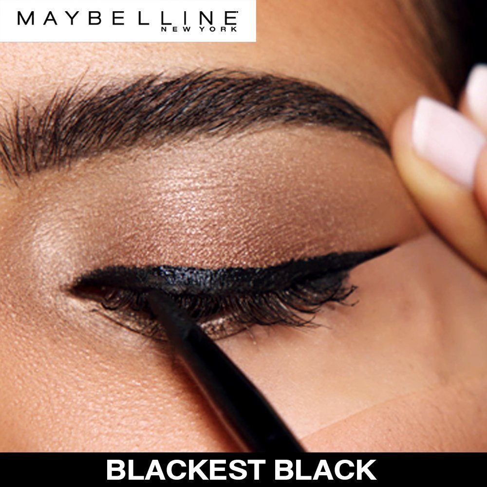 Maybelline Delineador Eye Studio Drama, color Negro Intenso
