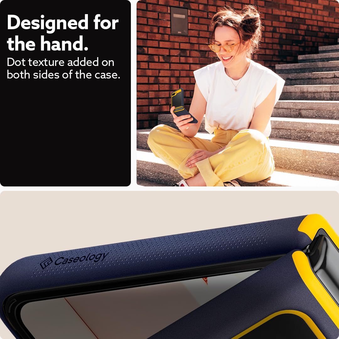 Caseology - Funda de Silicona Nano Pop Compatible con Samsung Galaxy Z Flip 5 (2023), Color Azul Marino