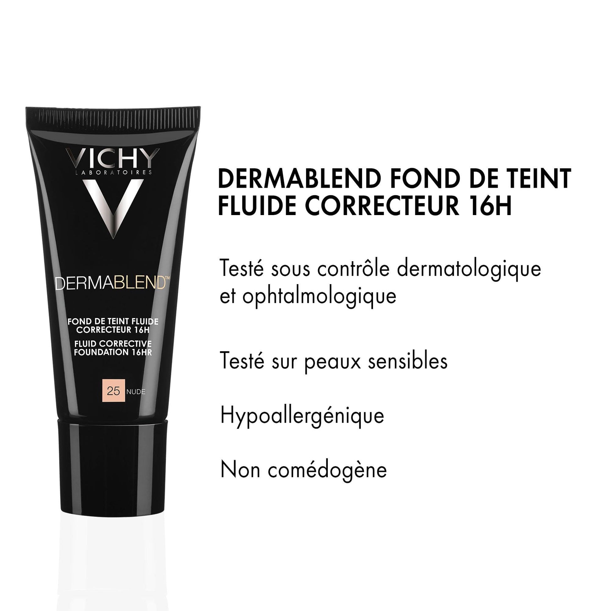 Vichy Dermablend smooth 35 sand 30ml base de maquillaje fluida de alta cobertura 35 SAND