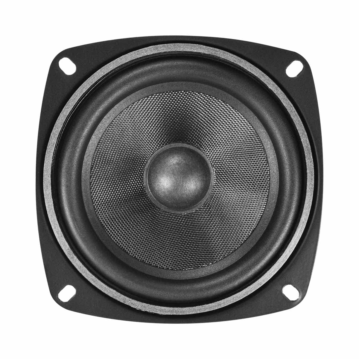 PRV AUDIO 4MR60-NDY-4 PRO - Altavoz de neodimio de rango completo de audio de rango medio - 60 vatios, 4 ohmios - driver compacto y potente para audio del coche - Perfil bajo, sonido de alta fidelidad