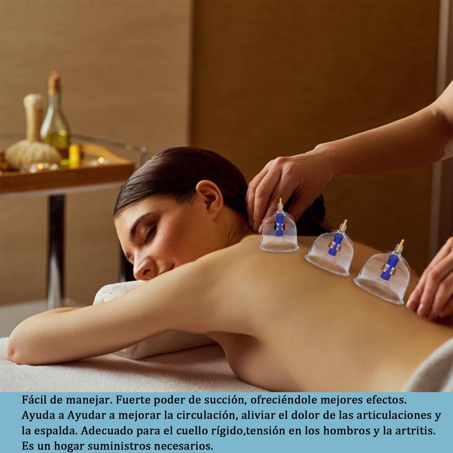Juego de terapia de ventosas, juego de ventosas de 32 piezas, kit de ventosas profesional con tabla Gua Sha y ventosa de aceite Gua Sha, ventosa con bomba para aliviar la celulitis