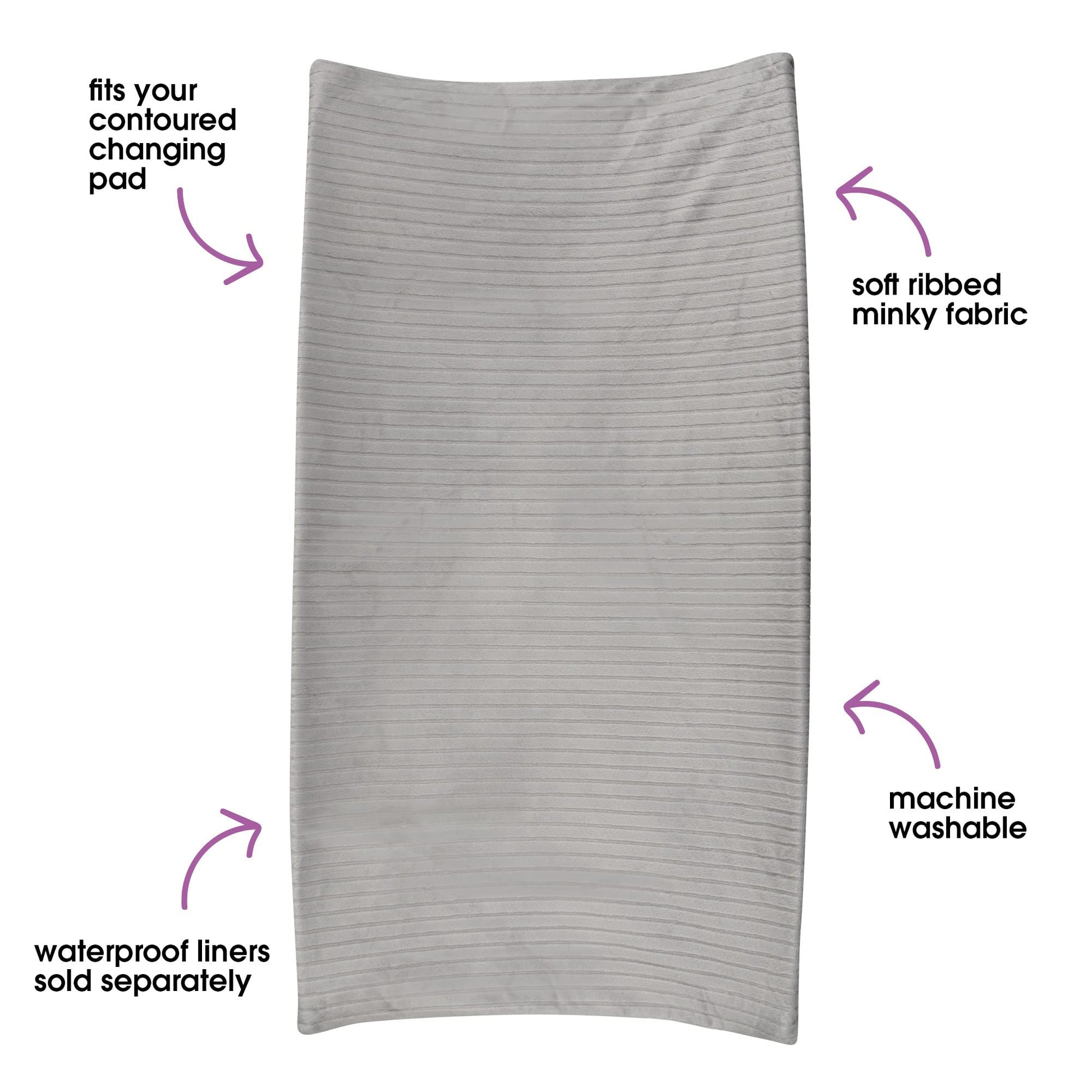 Funda para Cambiador Boppy Gris Acanalado