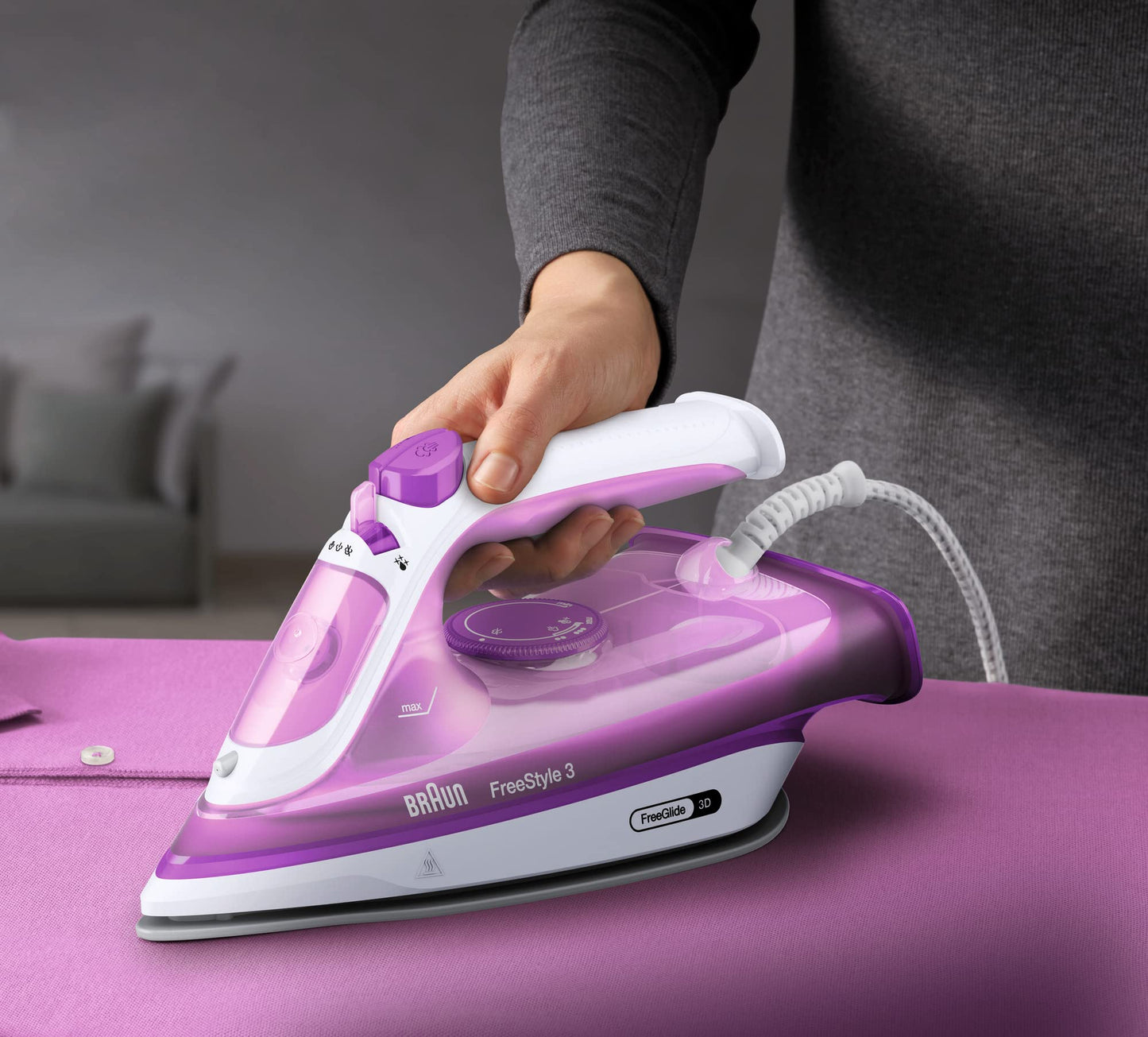 Braun Fer vapeur FI3124 PU - Freestyle 3 - Semelle SuperCéramic