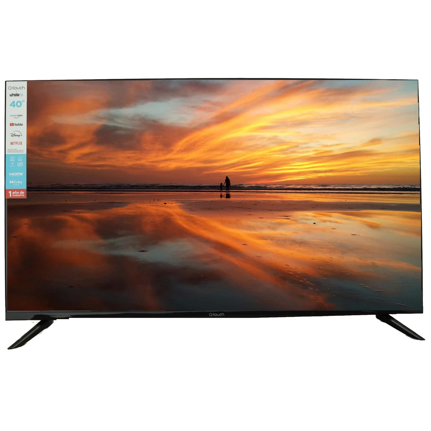 Pantalla Smart TV LED Q-touch FHD 40 Pulgadas Whale Os Dolby Audio