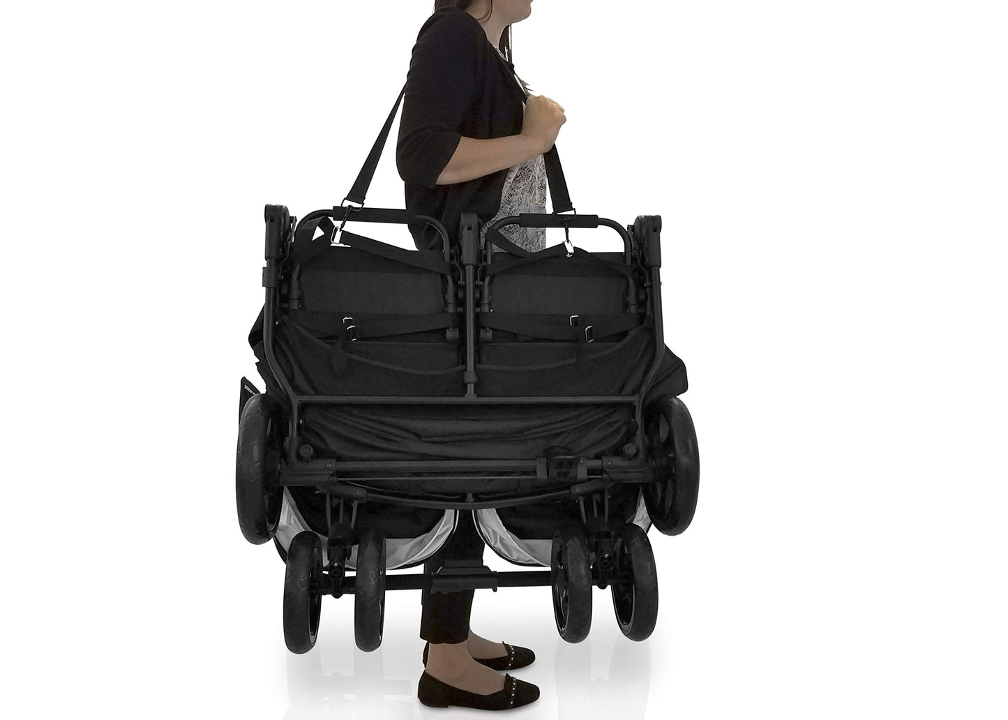 Jeep Destination - carriola doble ultraligero lateral x lateral, medianoche