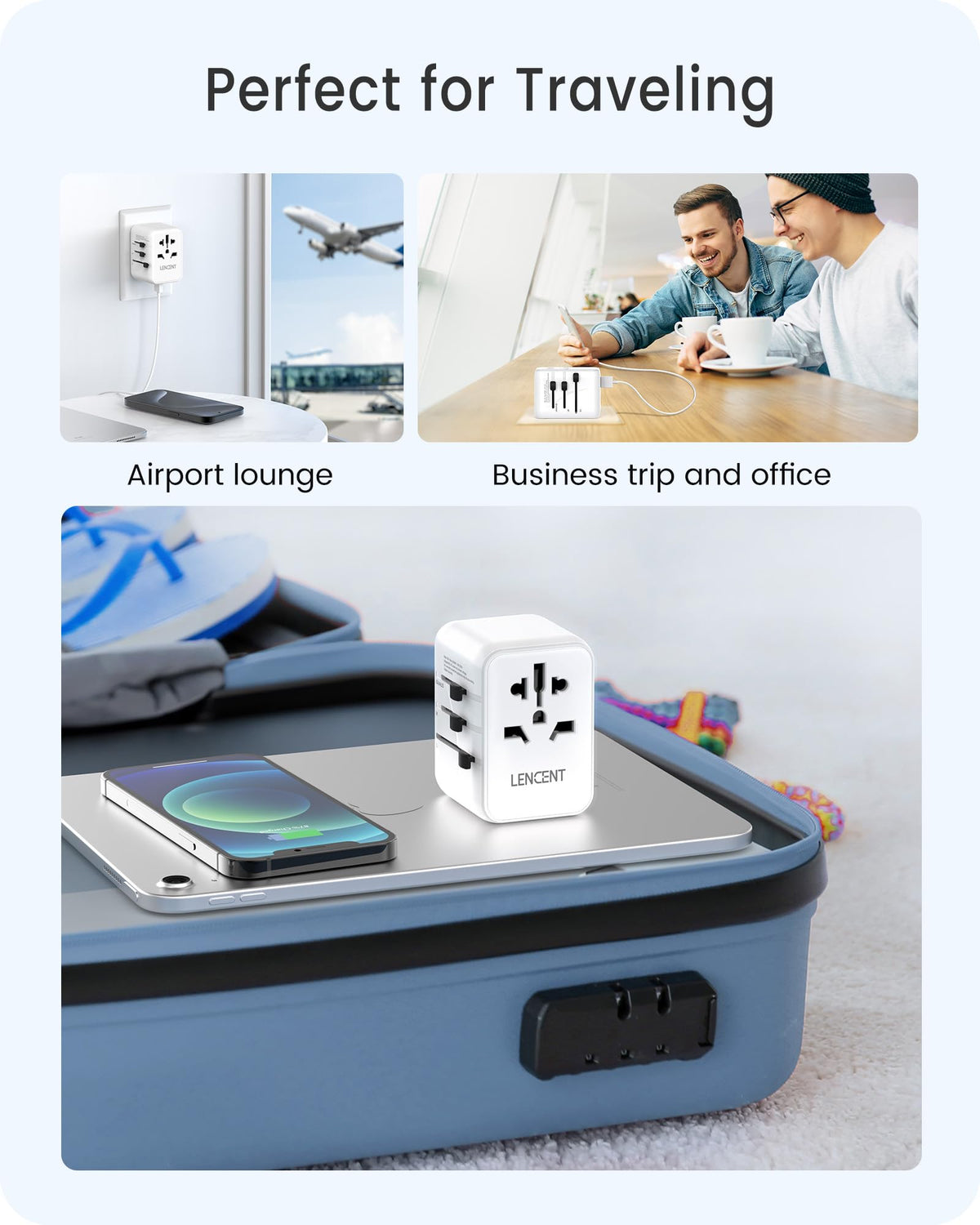 Adaptador de Viaje Universal LENCENT PD20W
