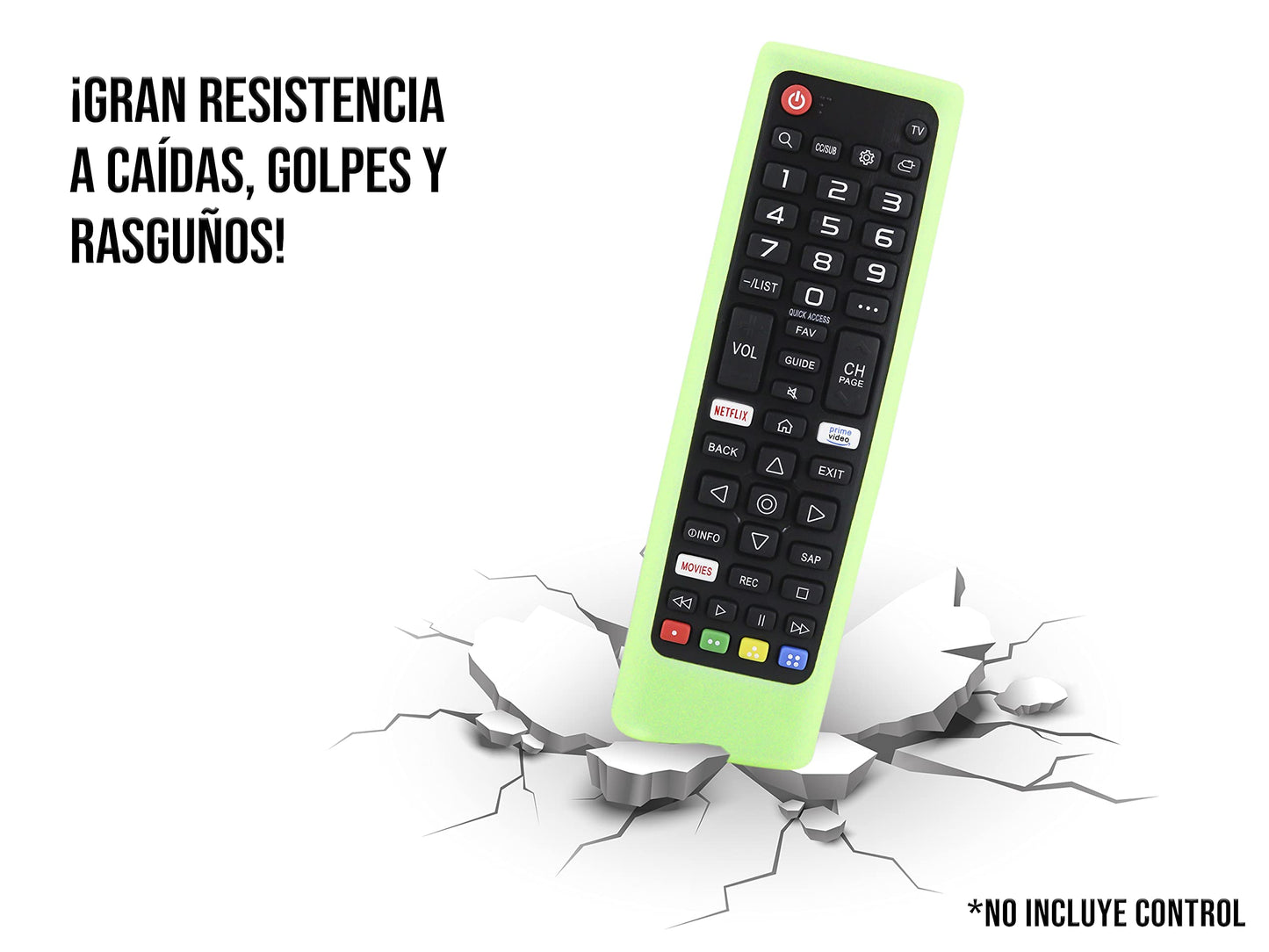 Funda para Control LG AKB75095307 AKB75375604 AKB74915305 Universal a Prueba de Golpes Protectora Silicon Case Protector (Green)