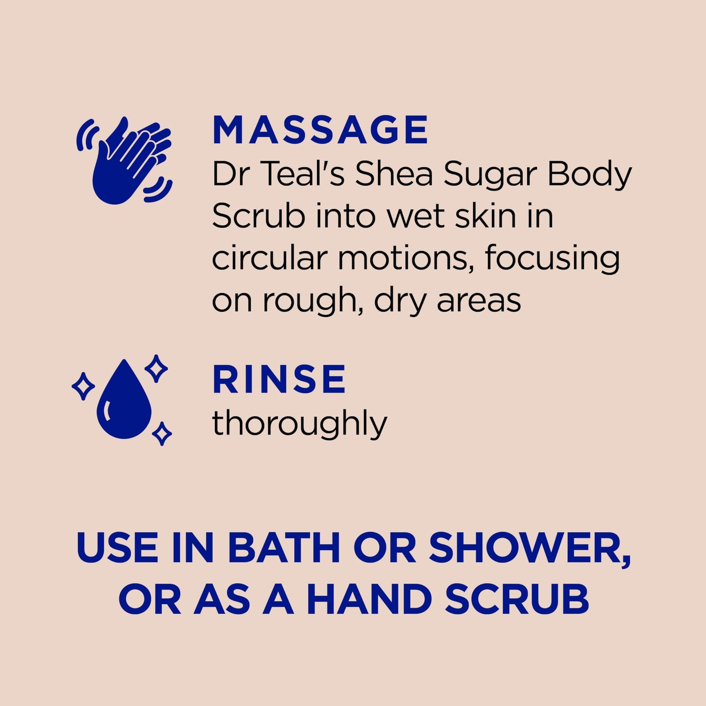Dr Teal's Scrub Exfoliante para la Piel con Manteca de Karité y Azúcar, 19 Onzas