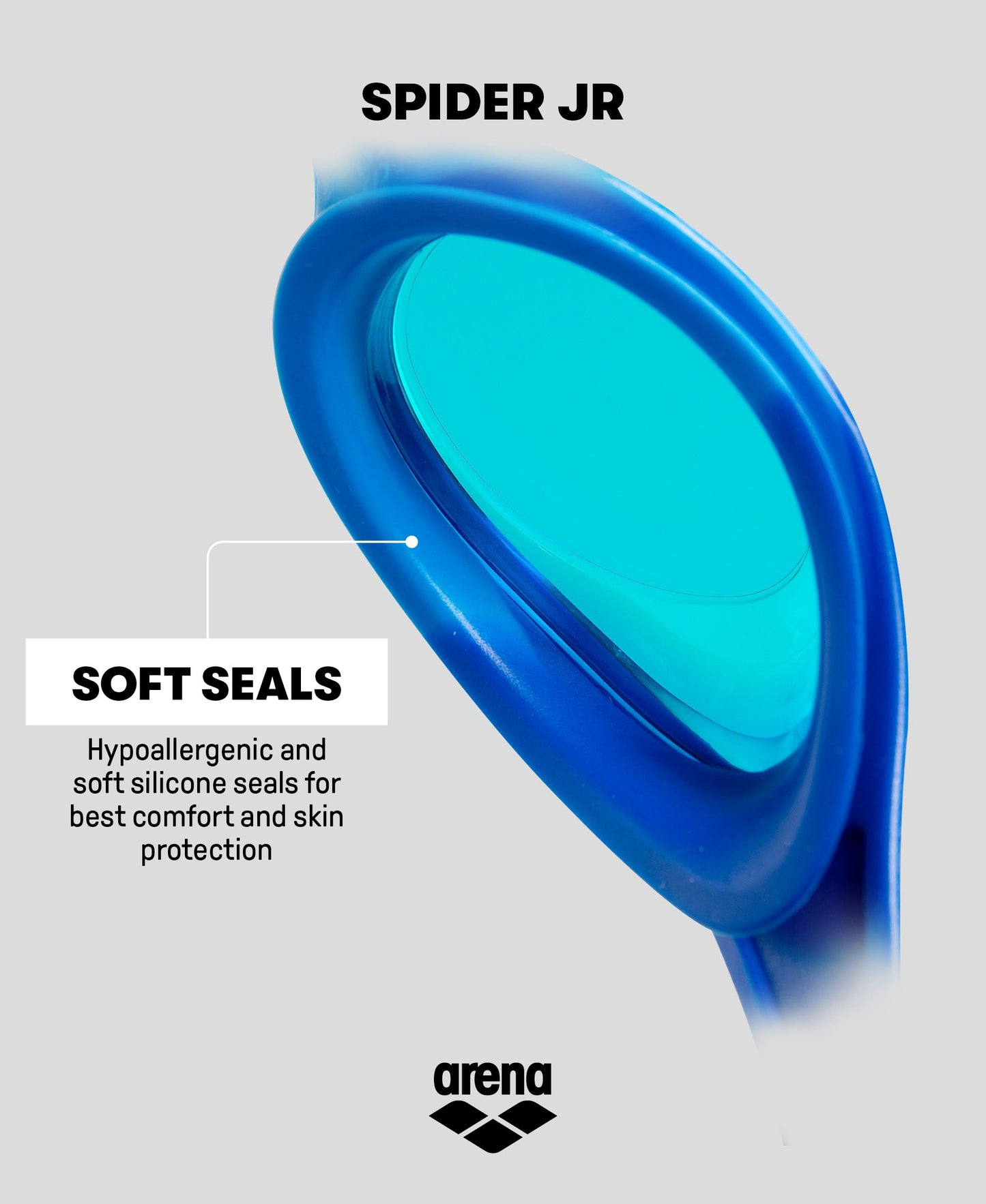 Arena Goggles Natación Spider Jr única, Rosa