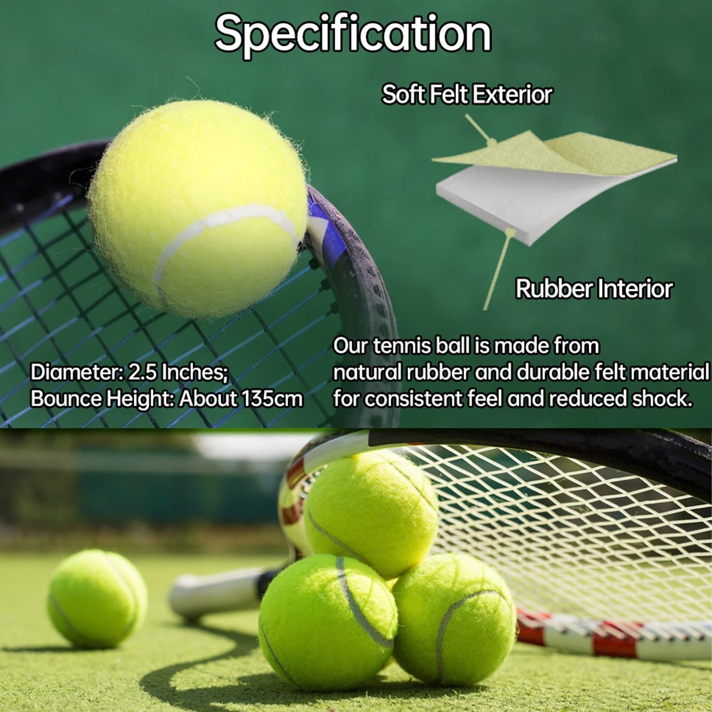 Magicorange - Pelotas de tenis, paquete de 12 pelotas de entrenamiento avanzadas, vienen con bolsa de malla para un fácil transporte, buenas para entrenamiento de principiantes