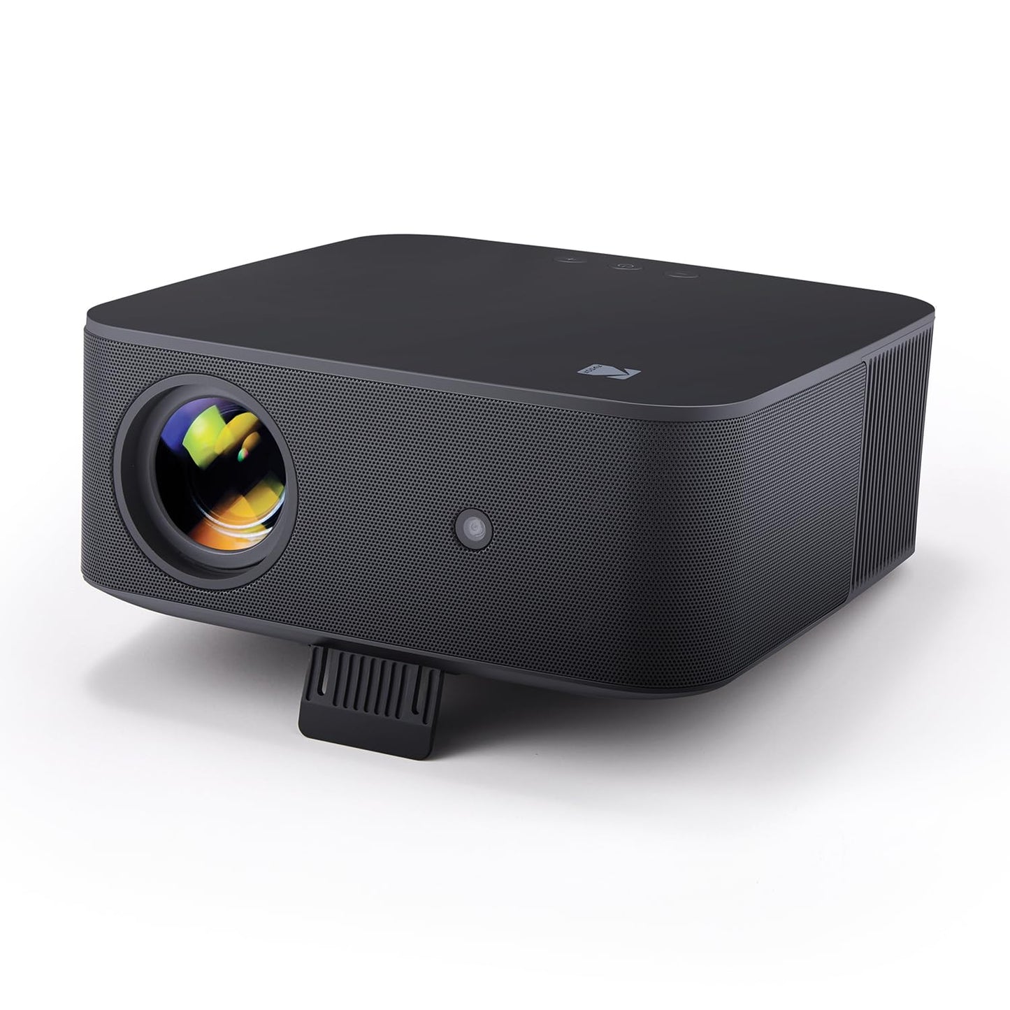 Kodak Flik X20 1080p Smart TV Proyector Kit con 300 ANSI LED, Auto-Focus & Keystone, HDR10 – Cine en casa portátil con funda EVA negra, trípode, visualización de 100 pulgadas, cable HDMI, control
