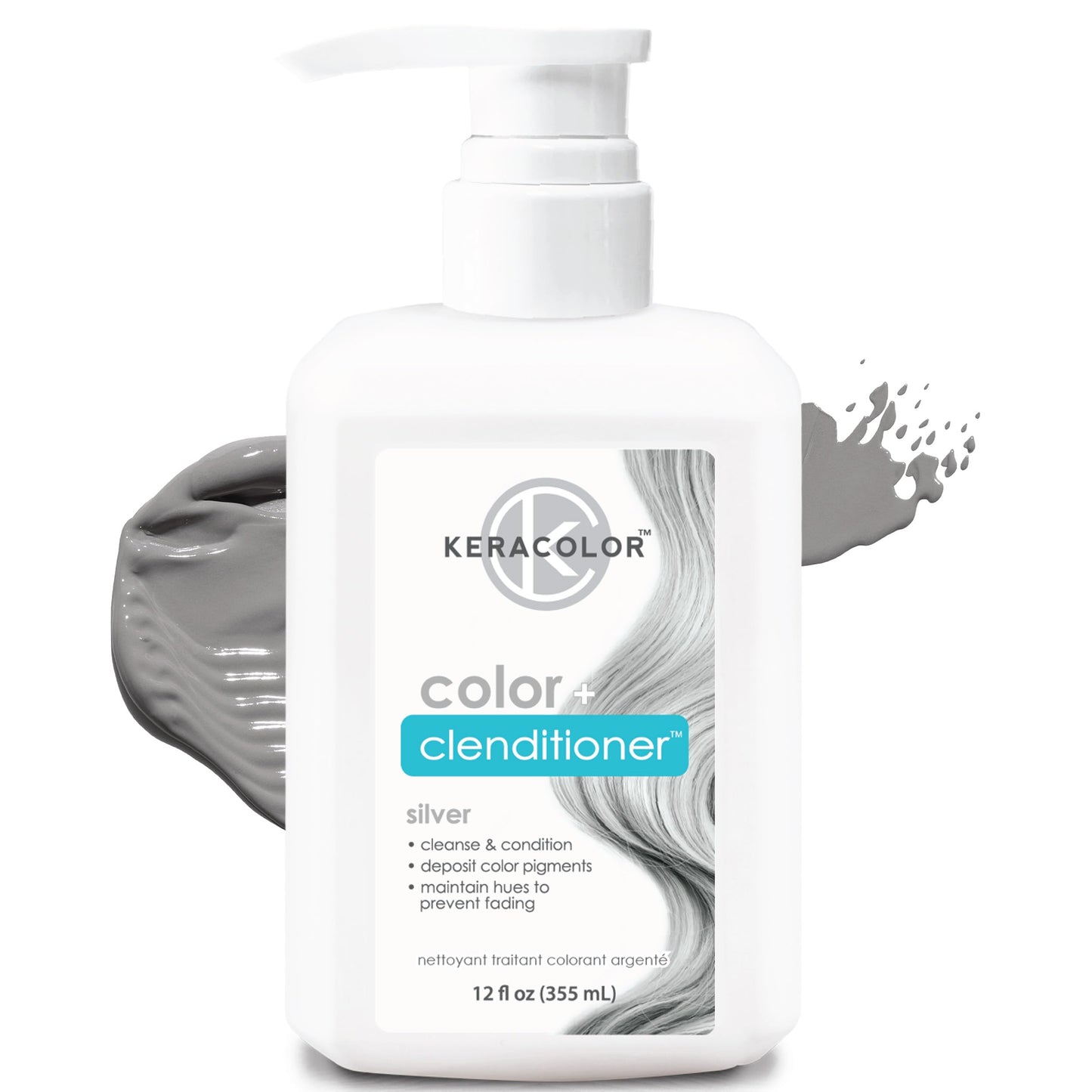 Acondicionador Keracolor Plateado 12oz